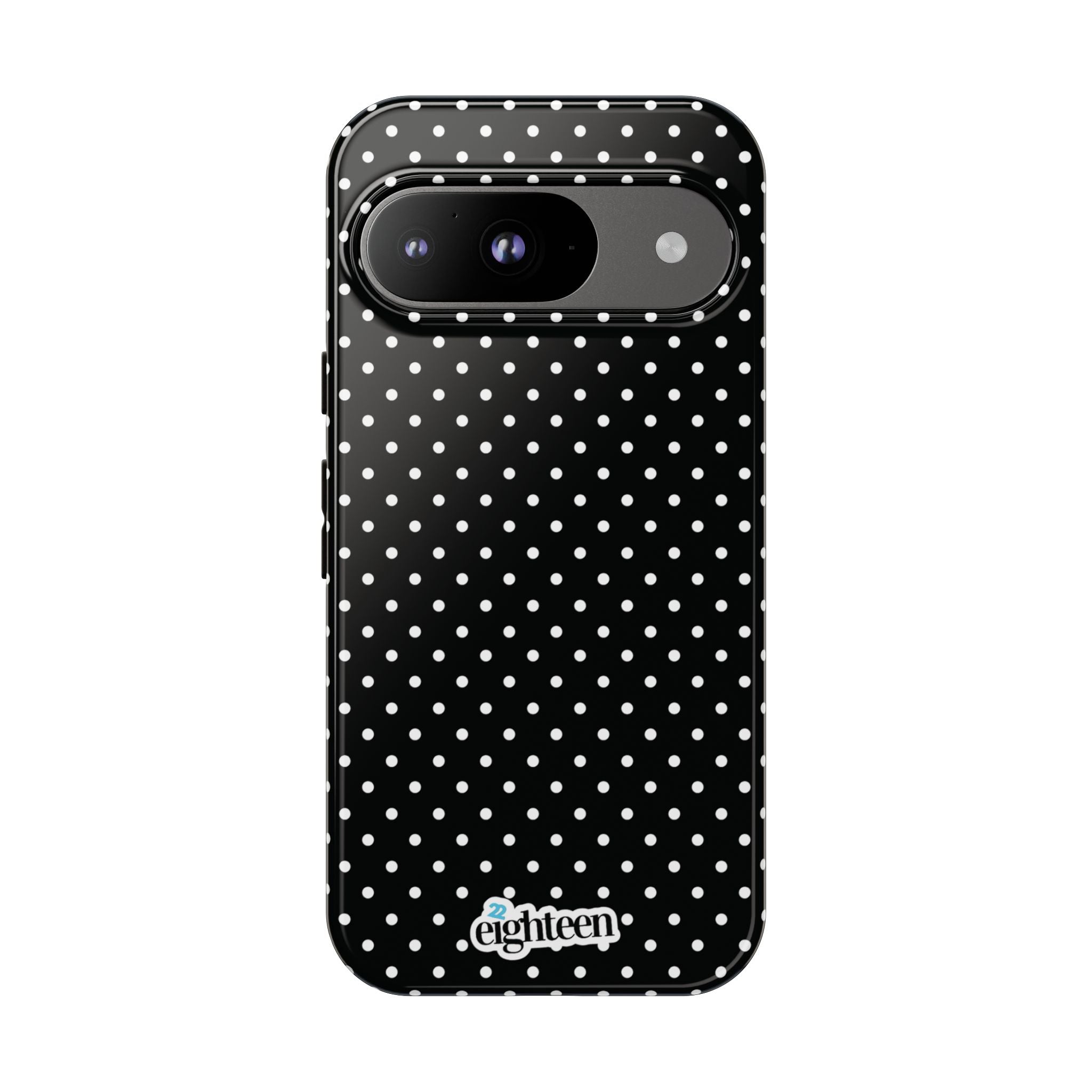 Black Dotty Tough Phone Case
