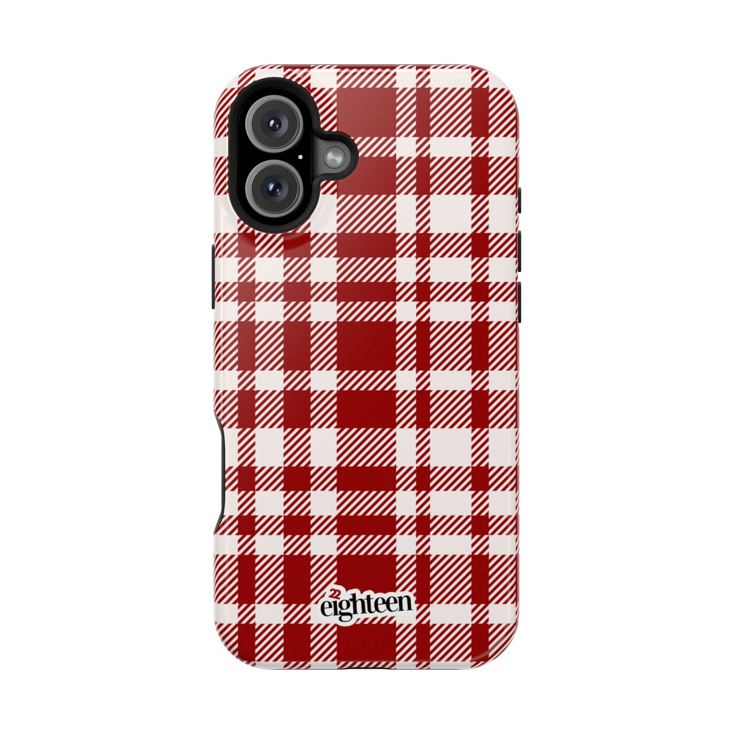 Crimson & Cream Sorority Plaid MagSafe Tough Case