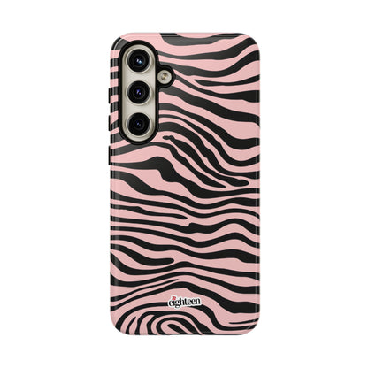 Pink Saharan Stripe Tough Phone Case