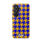 Royal Blue & Gold Staccato Tough Phone Case