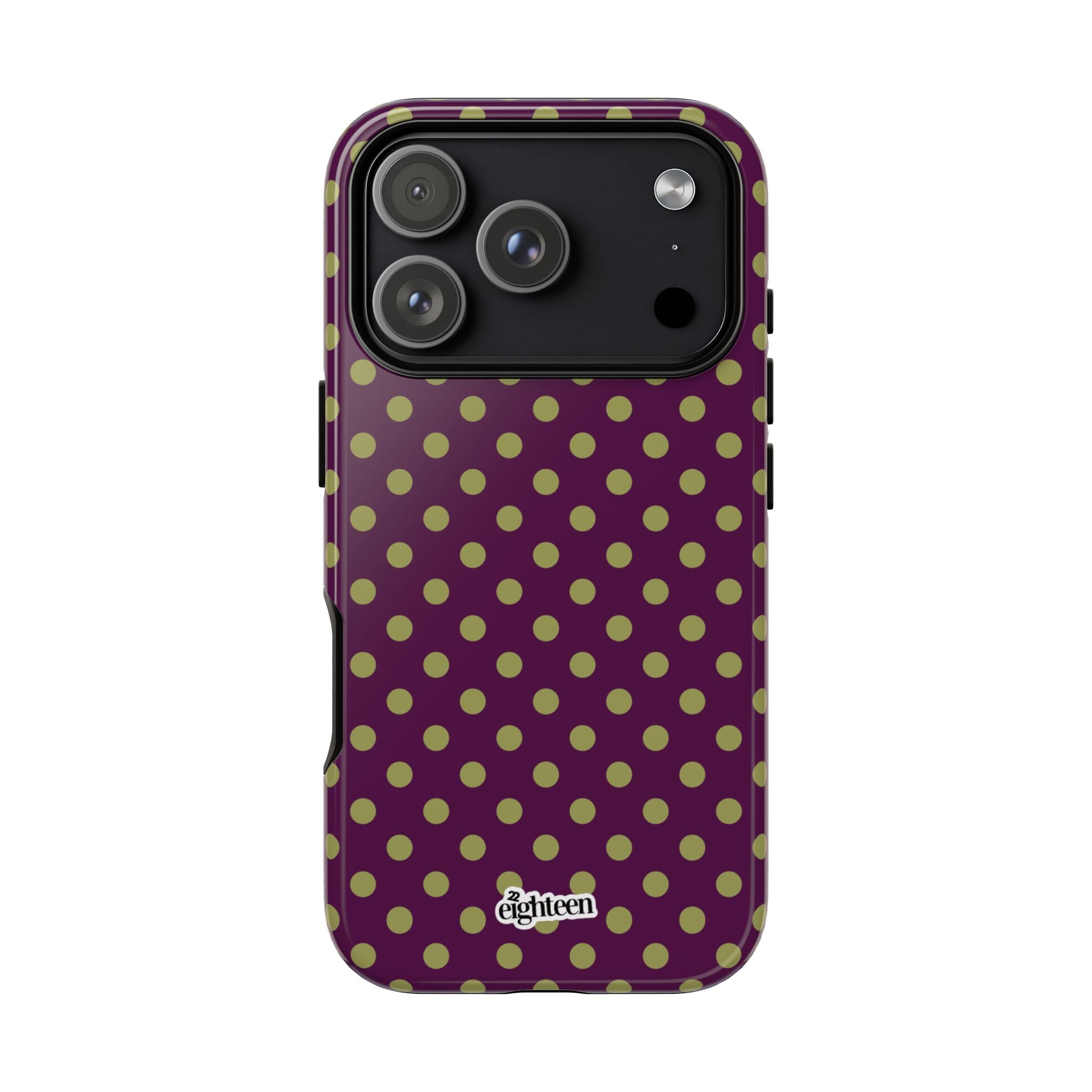 Deep Burgundy & Acacia Dot Theory Phone Case