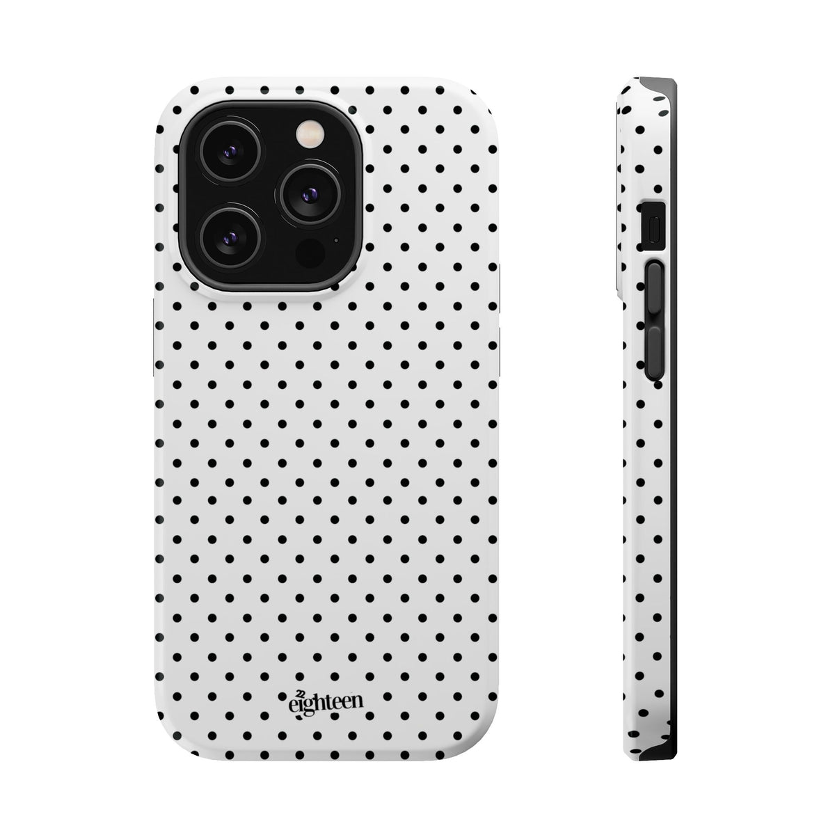 White Dotty MagSafe Phone Case