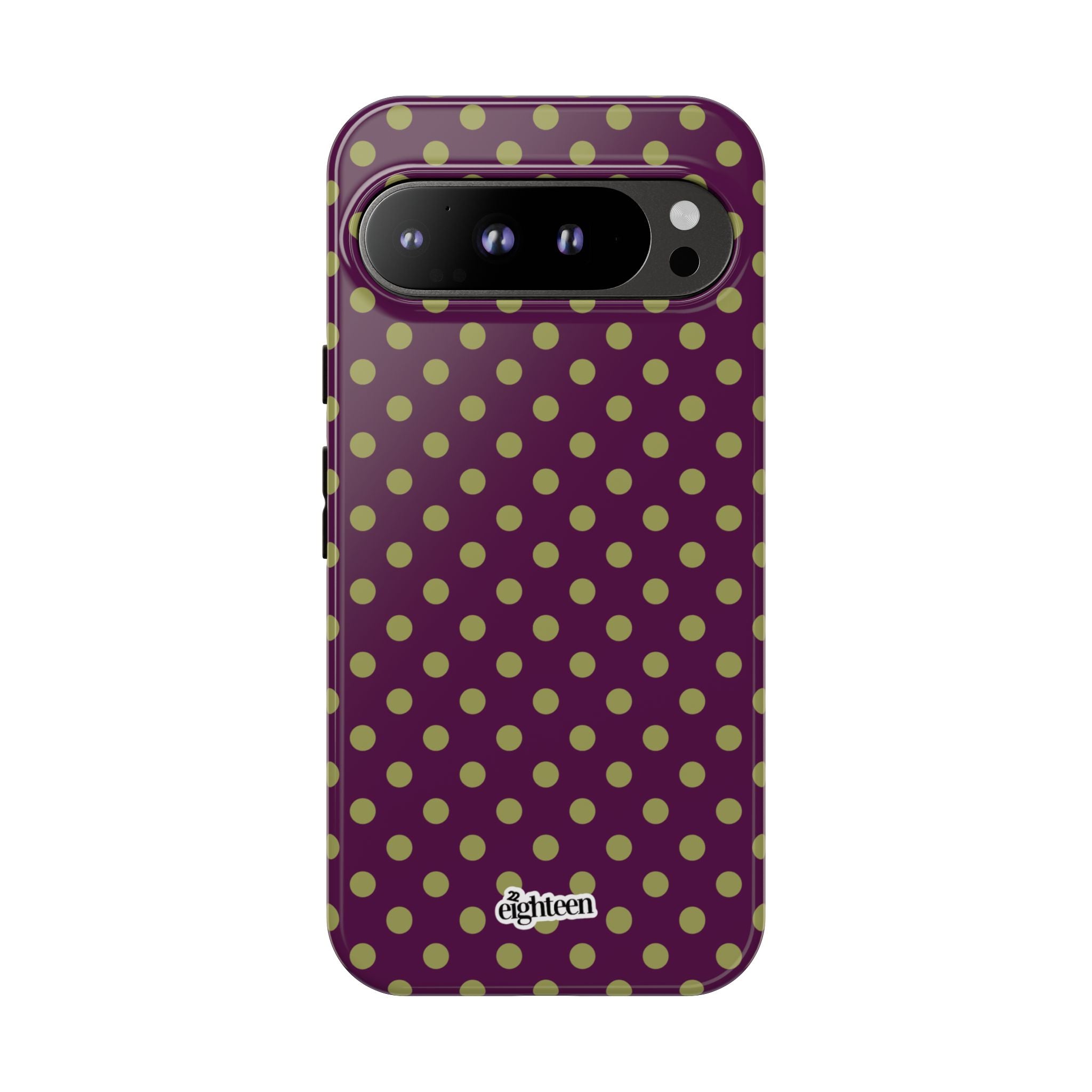 Deep Burgundy & Acacia Dot Theory Phone Case