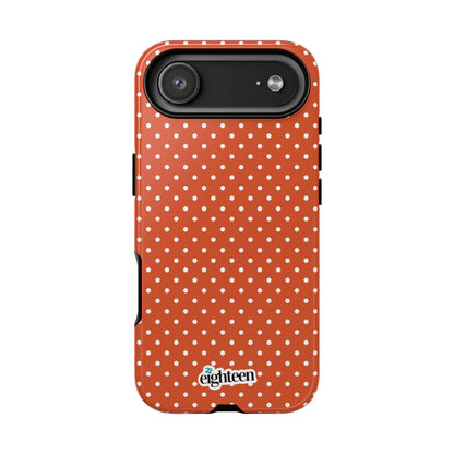 Harvest Orange Dotty Tough Phone Case
