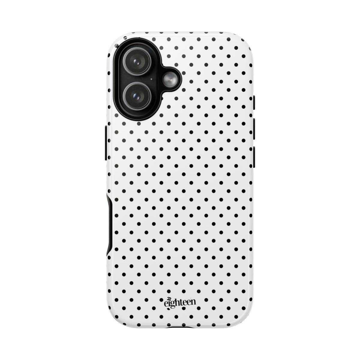 White Dotty Phone Case