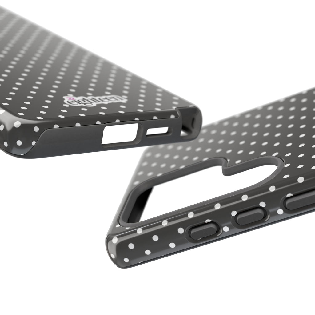 Charcoal Dotty Tough Phone Case
