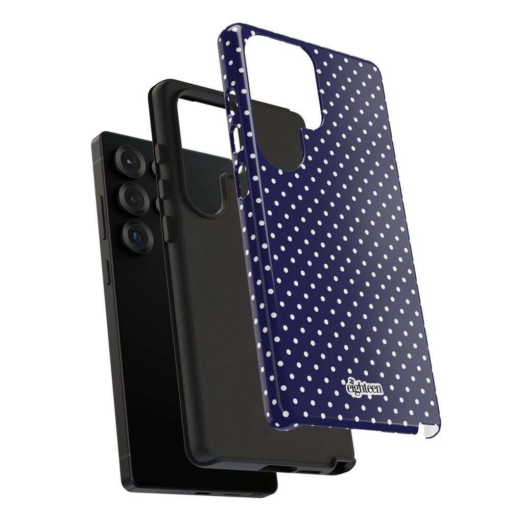 Deep Blue Dotty Phone Case