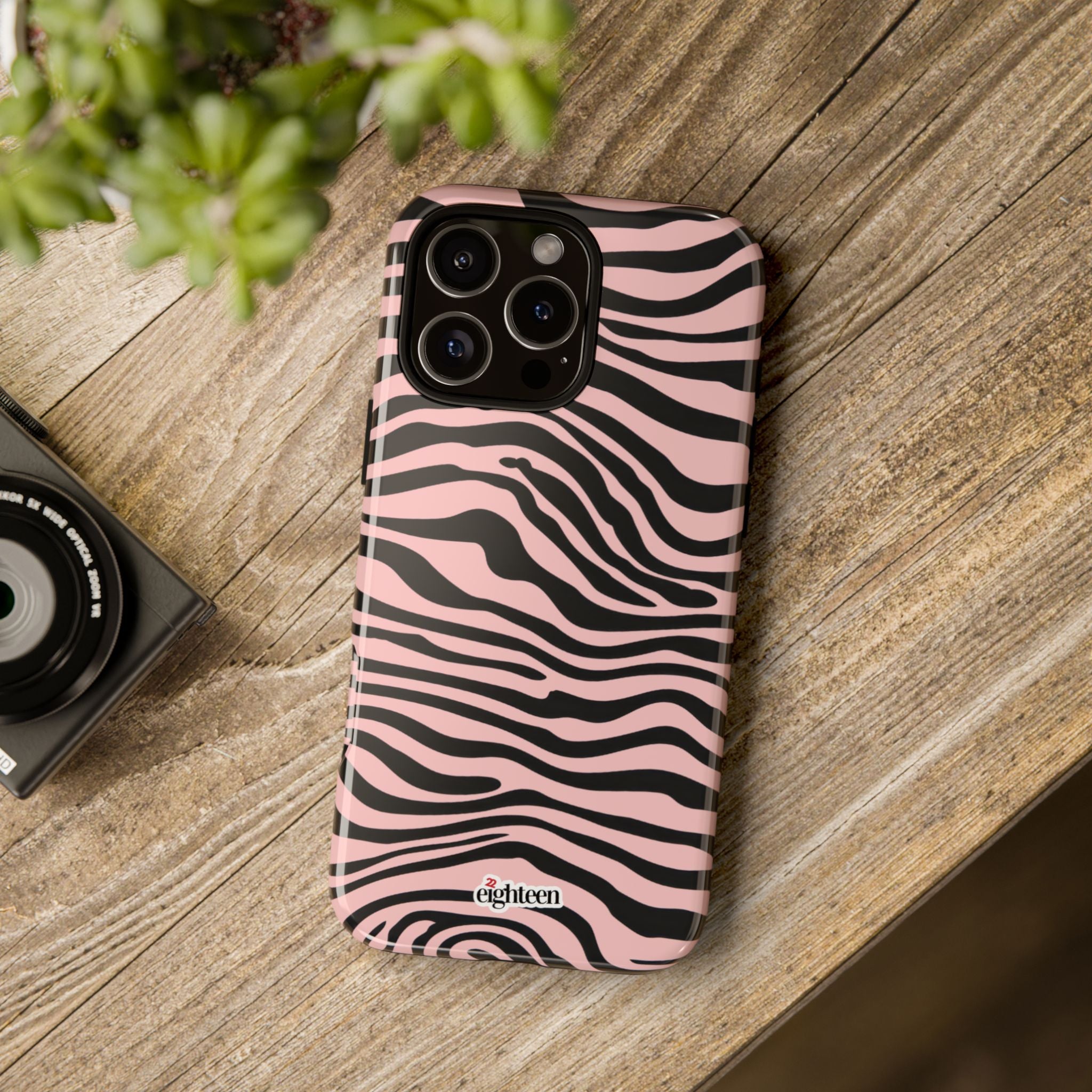 Pink Saharan Stripe Tough Phone Case