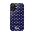 Deep Blue Dotty Tough Phone Case