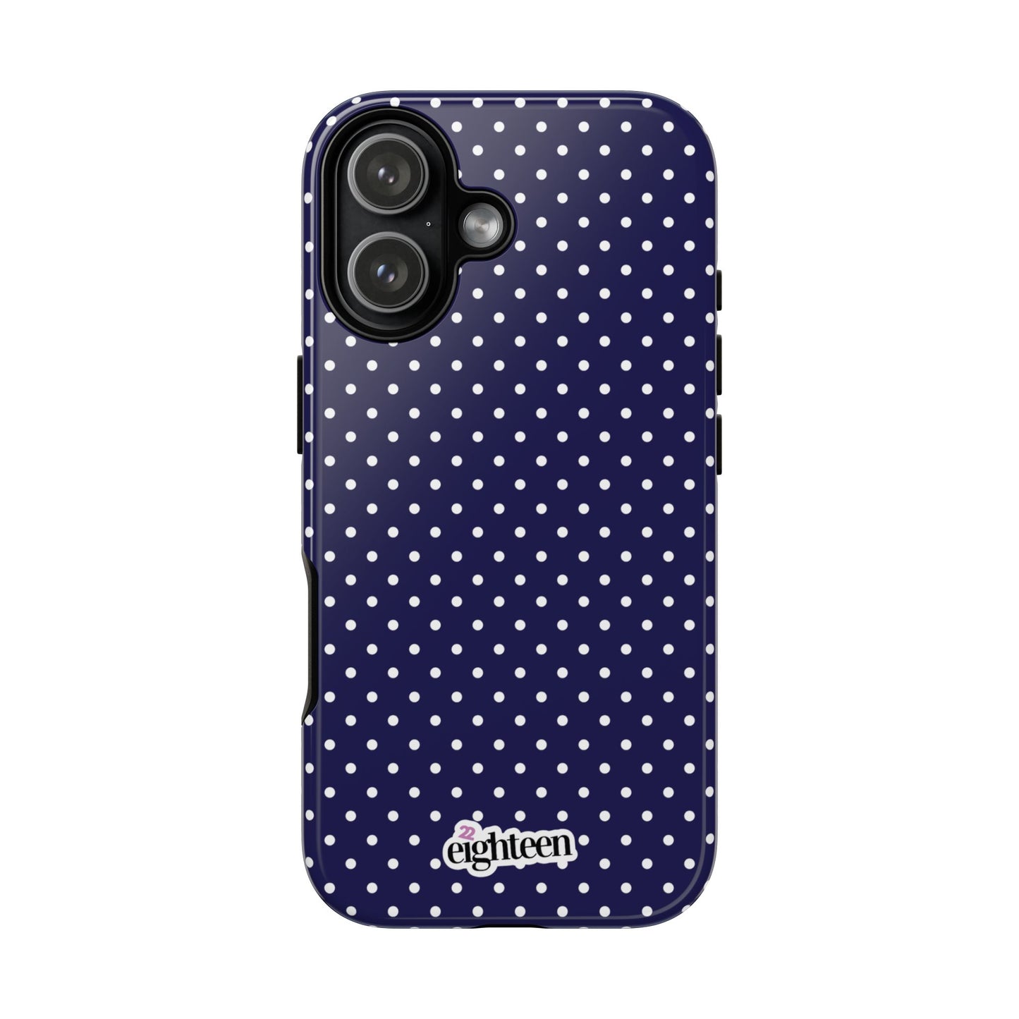 Deep Blue Dotty Tough Phone Case