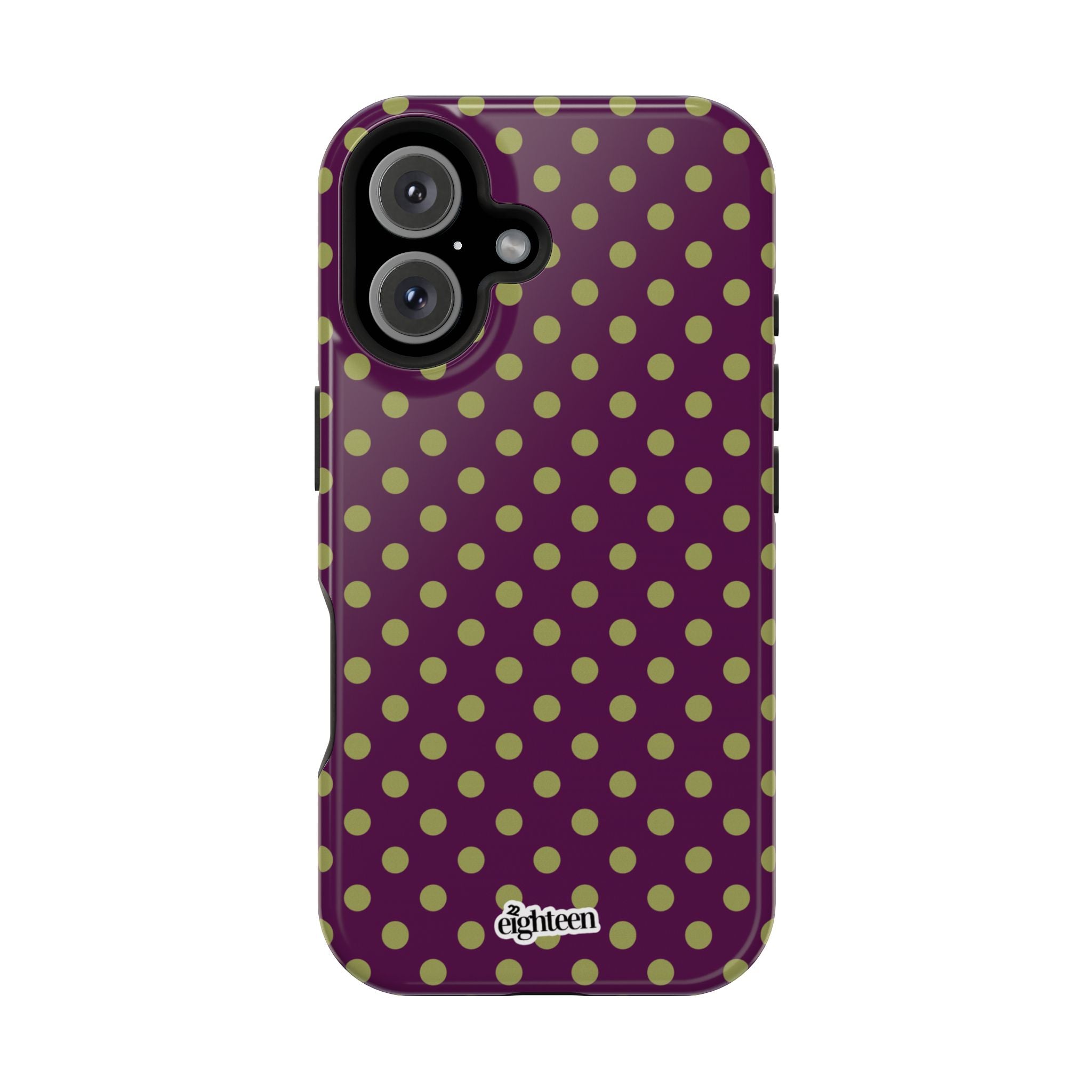 Deep Burgundy & Acacia Dot Theory MagSafe Phone Case