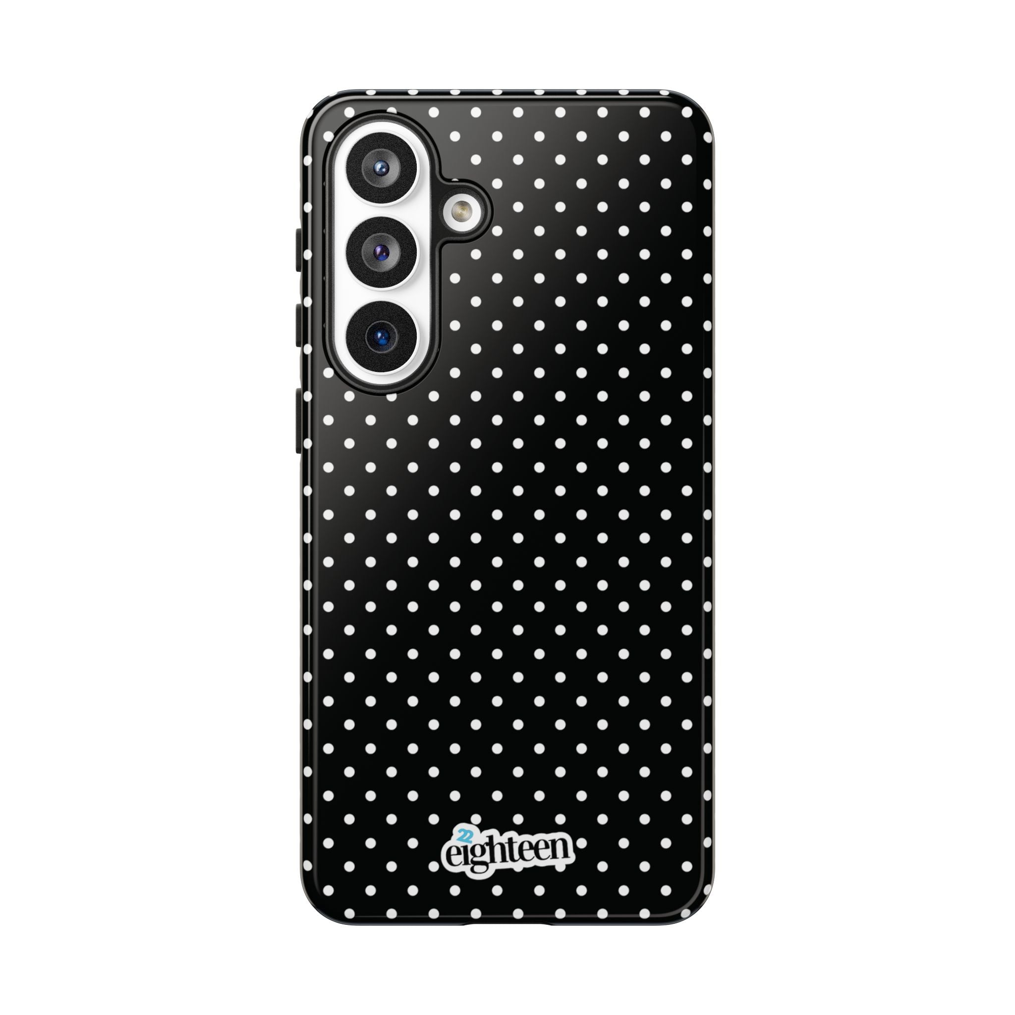 Black Dotty Tough Phone Case