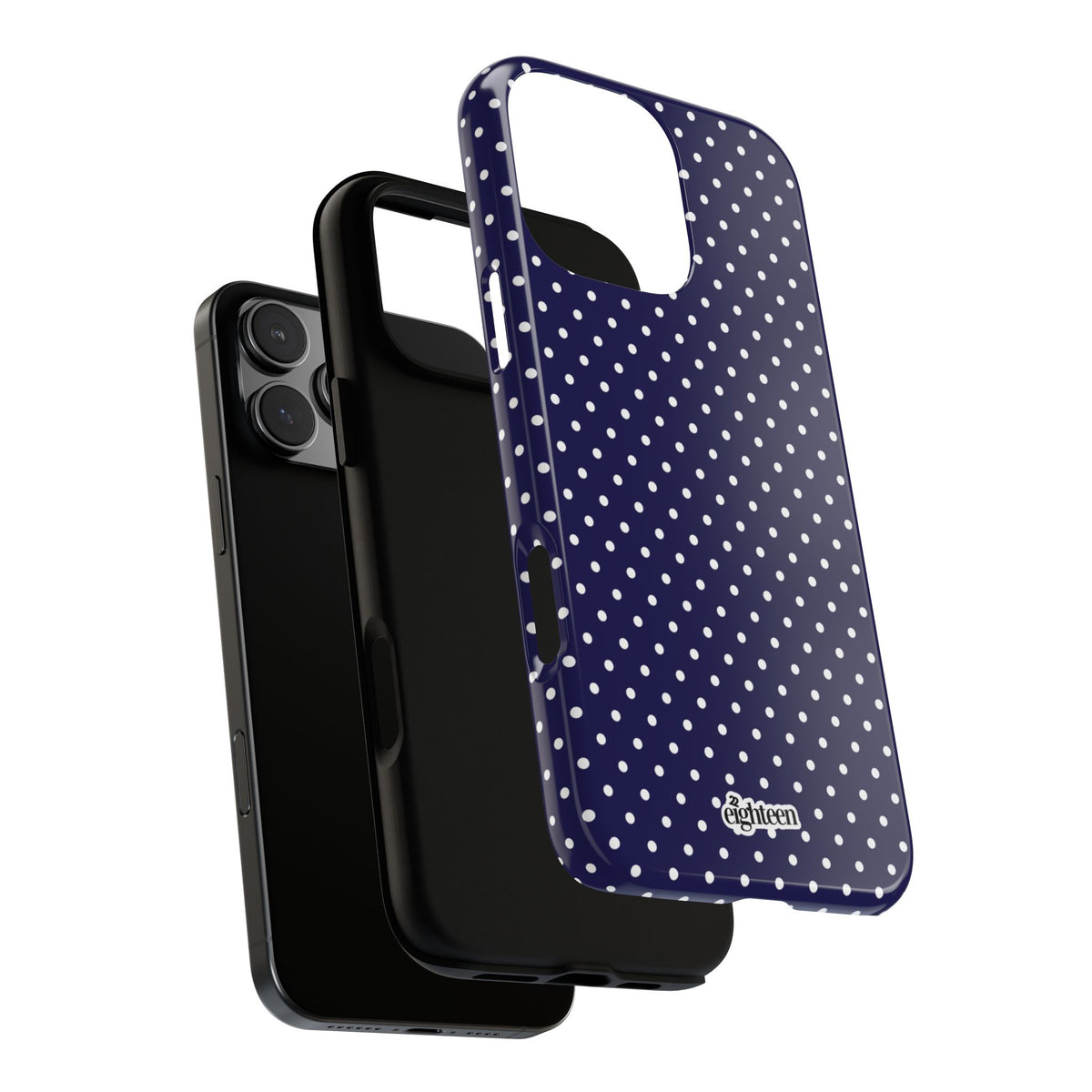 Deep Blue Dotty Phone Case