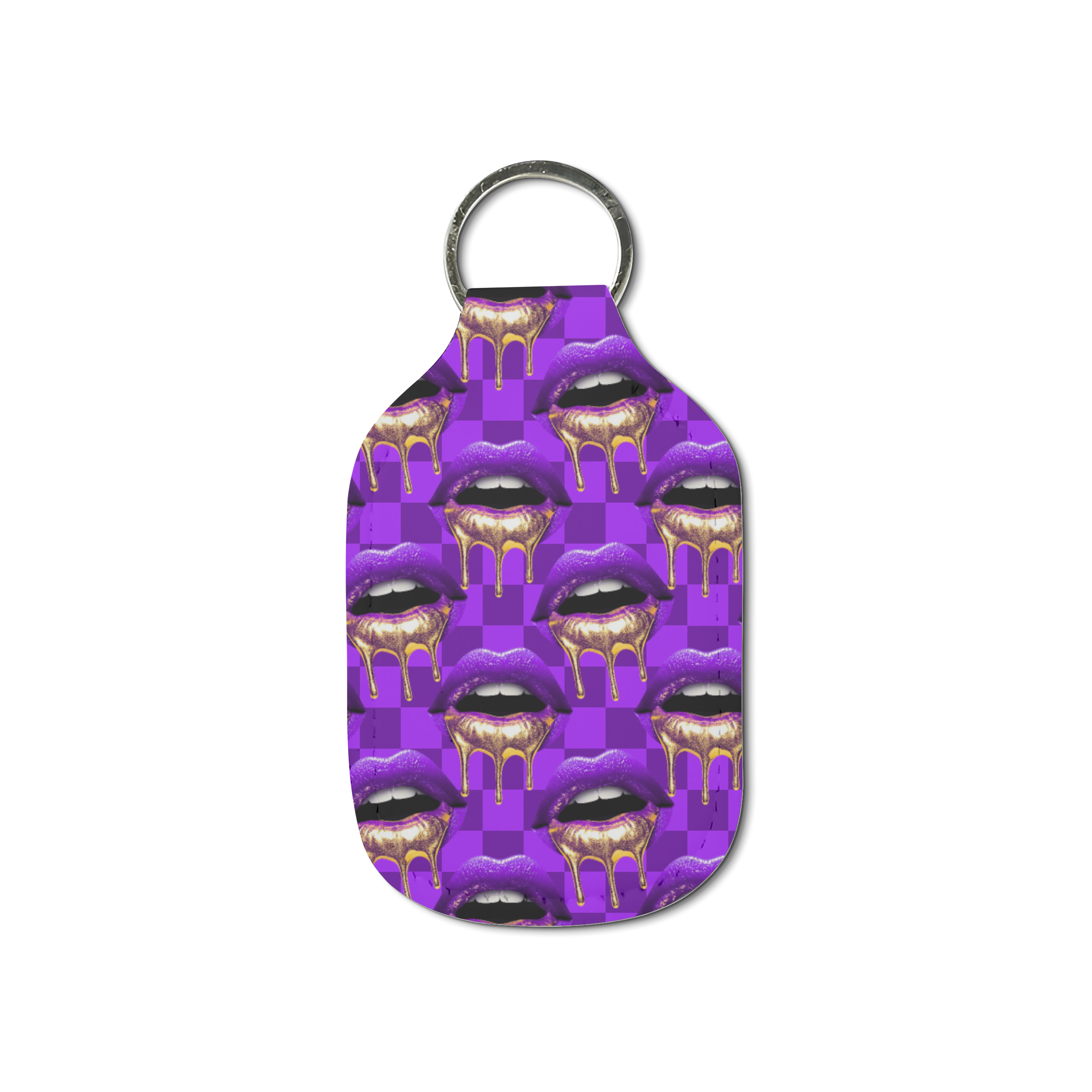Ms. Pouty Hand Sanitizer Keychain