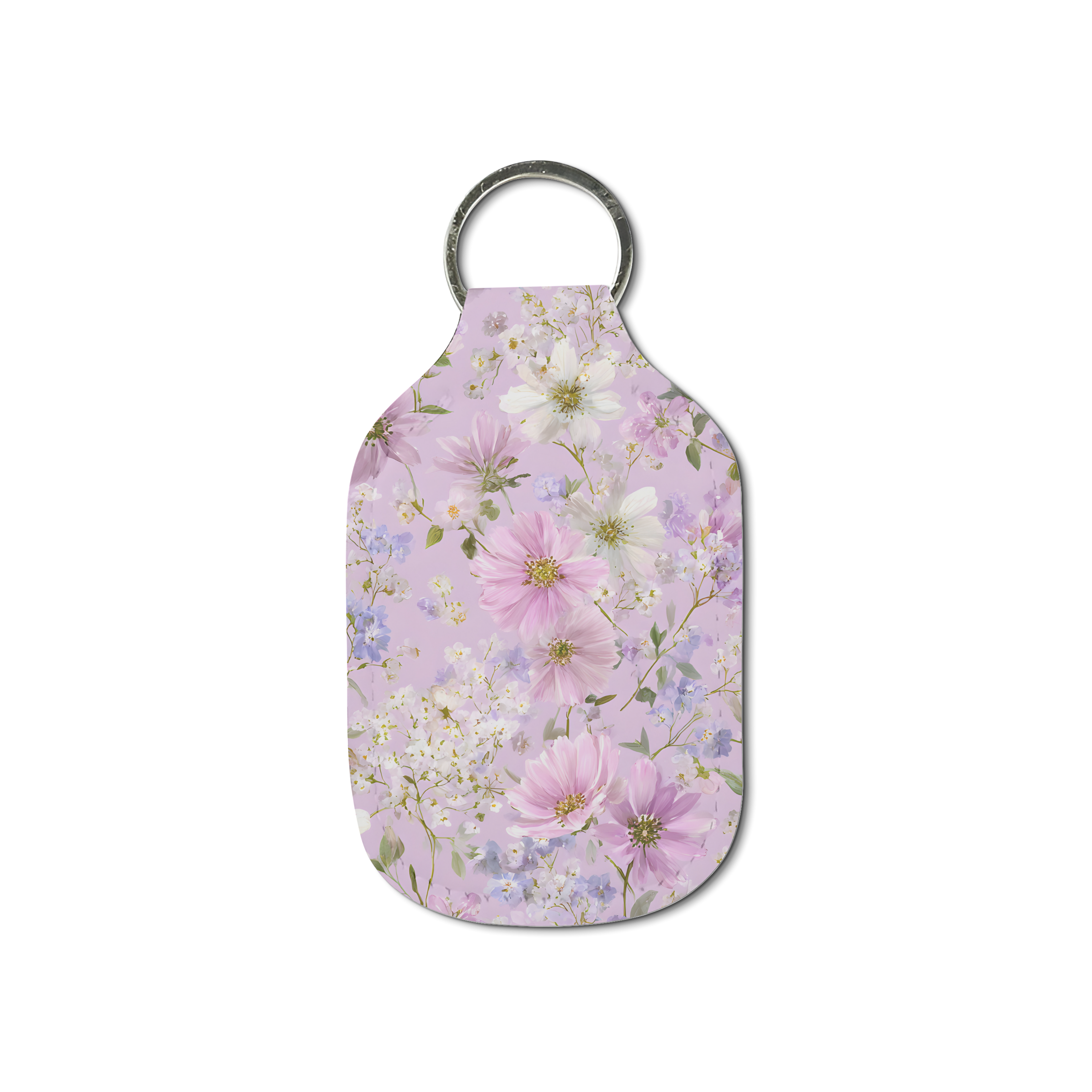 Lilac Whisper Hand Sanitizer Keychain