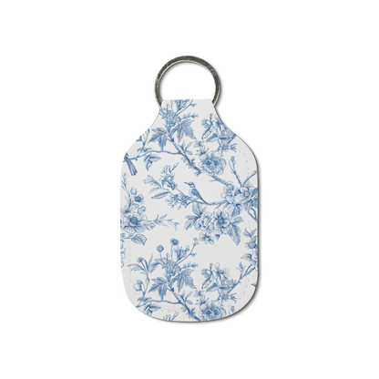 Porcelain Bloom Hand Sanitizer Keychain
