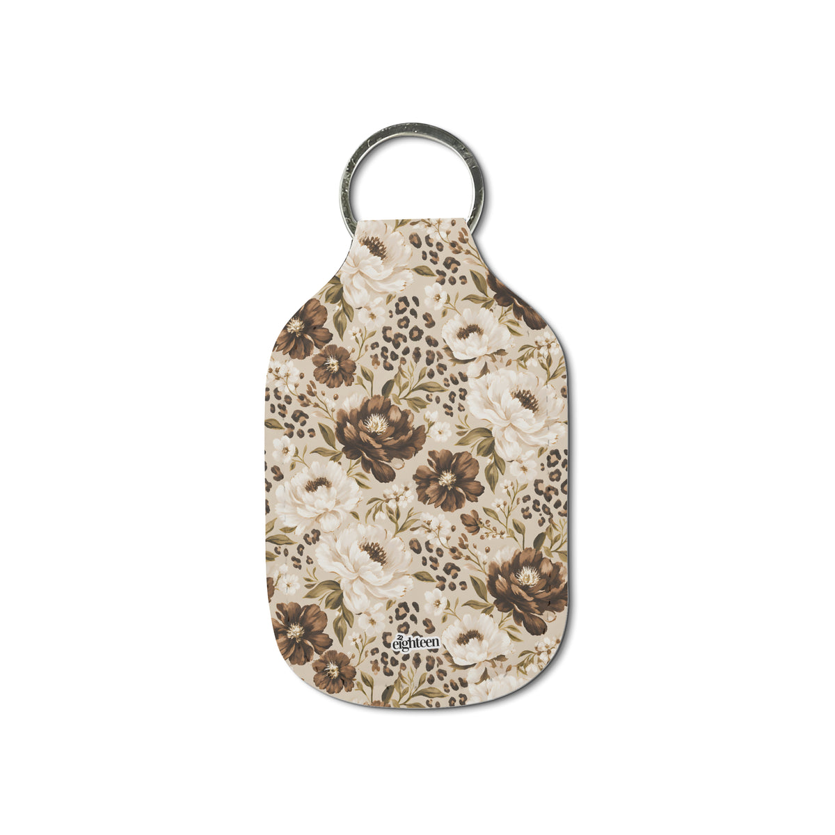 Cocoa Bloom Sanitizer Keychain