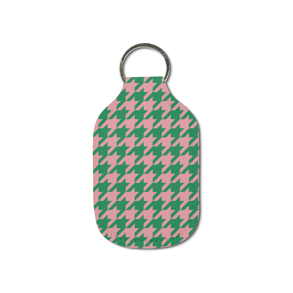 Houndstooth Hand Sanitizer Keychain