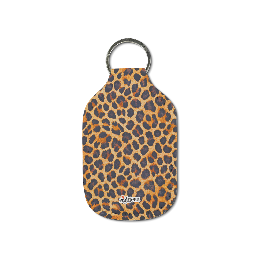 Lux Leopard Sanitizer Keychain