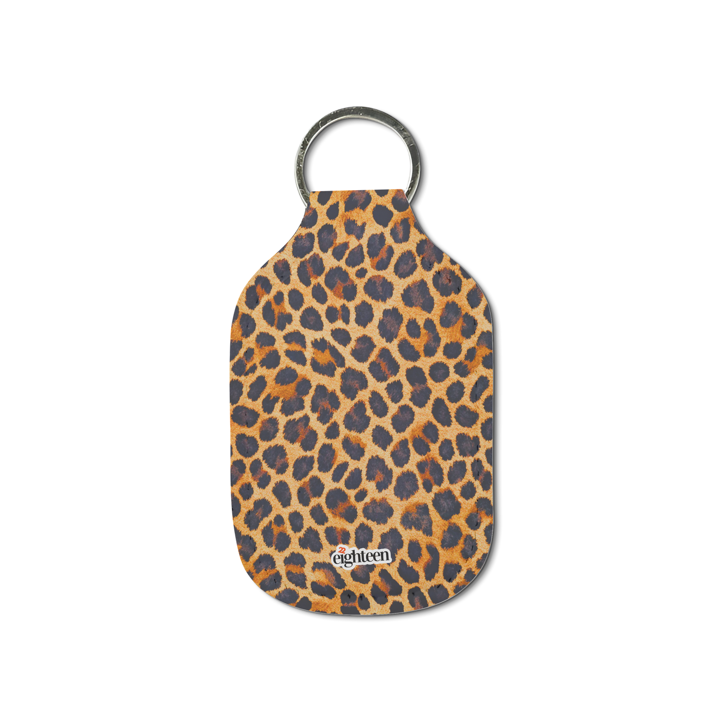 Lux Leopard Sanitizer Keychain