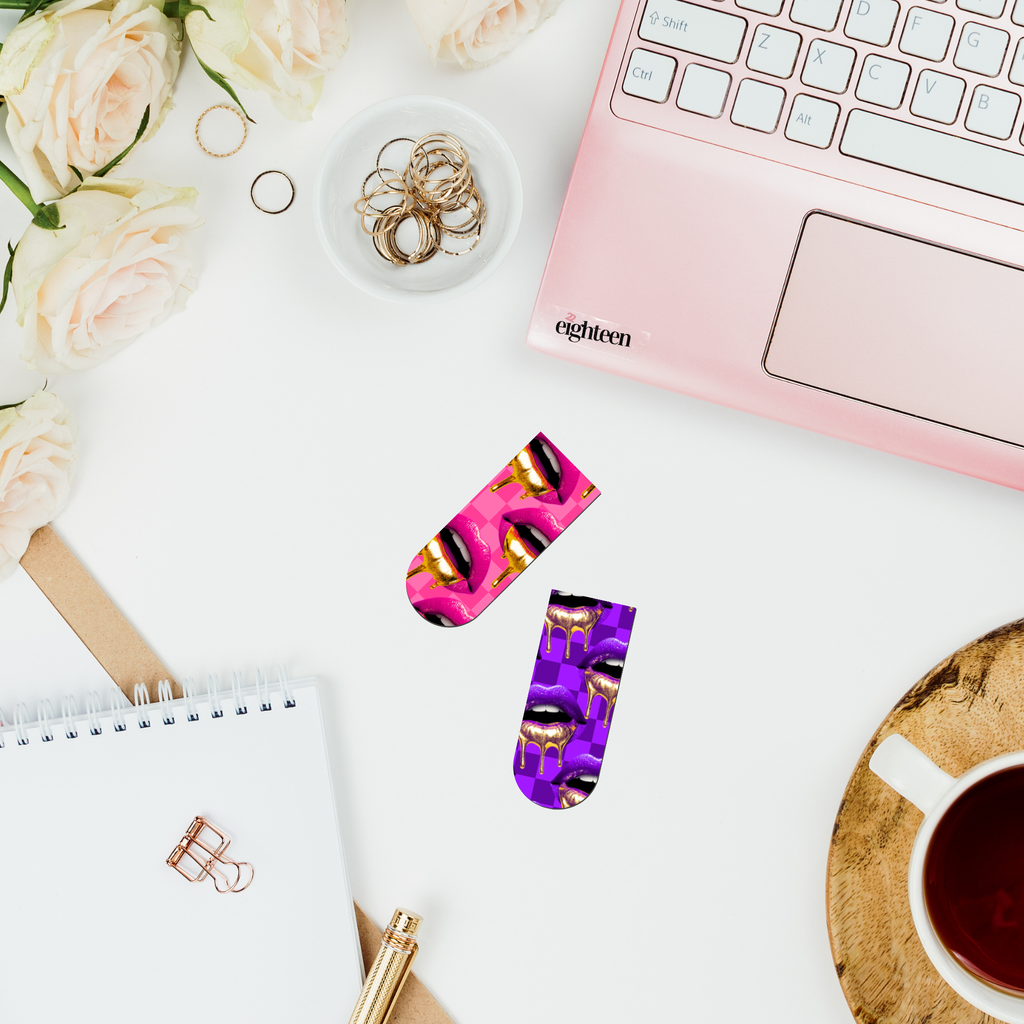 Pouty Lip Magnetic Bookmark 3-PK