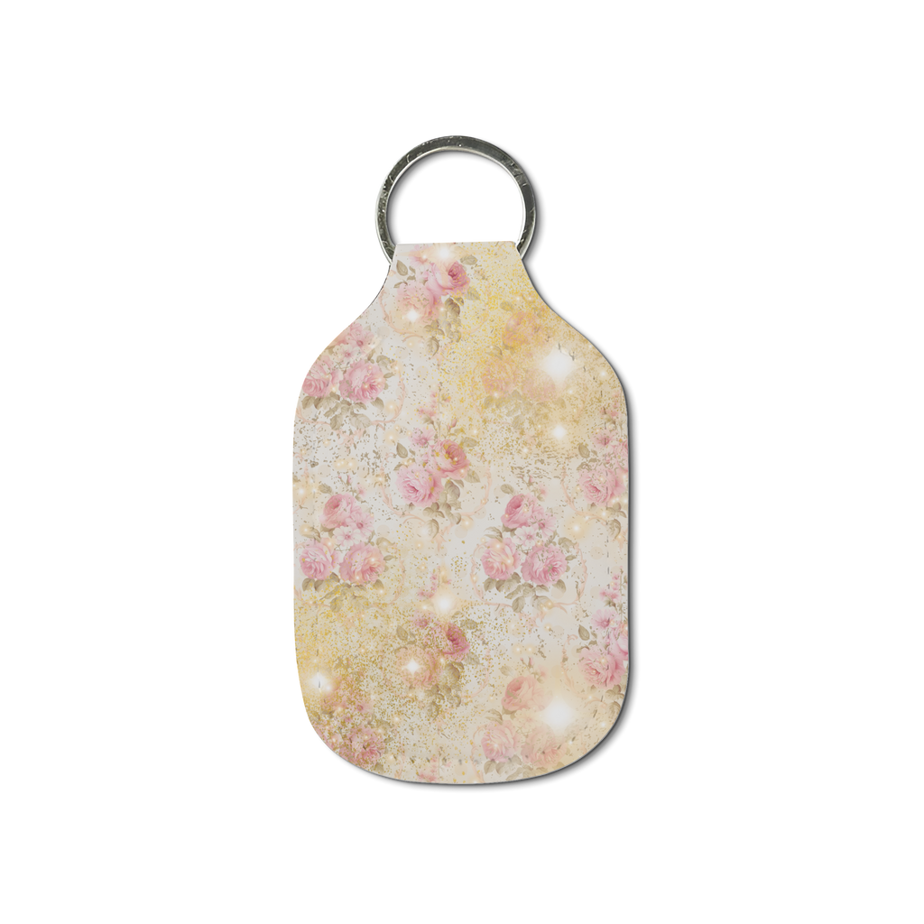 Vintage Bloom Hand Sanitizer Keychain