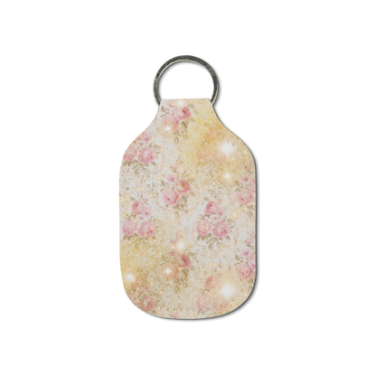 Vintage Bloom Hand Sanitizer Keychain