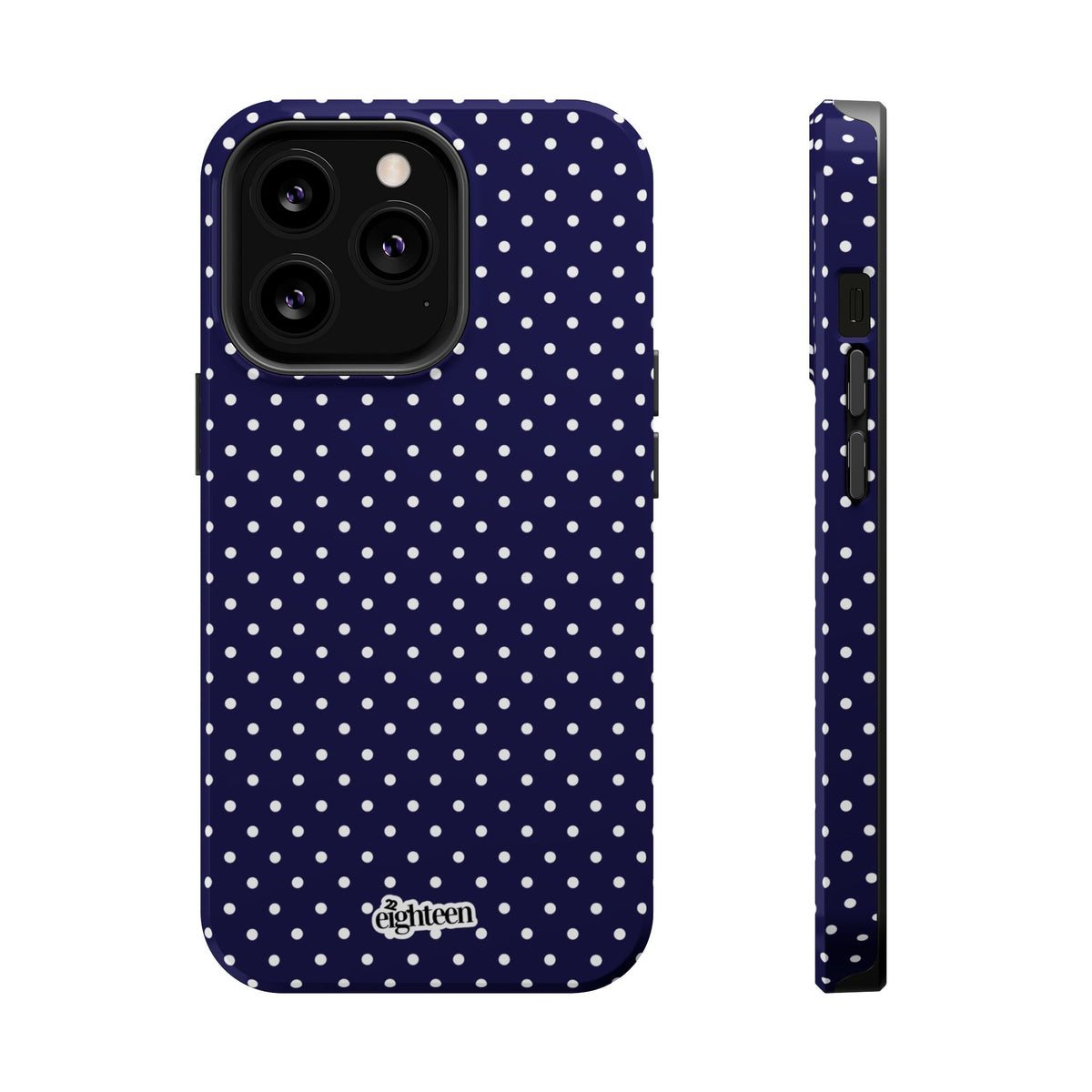 Deep Blue Dotty MagSafe Phone Case