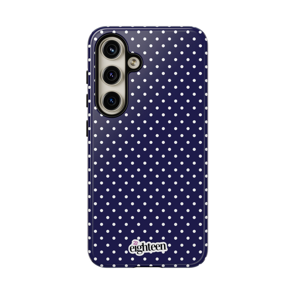 Deep Blue Dotty Phone Case
