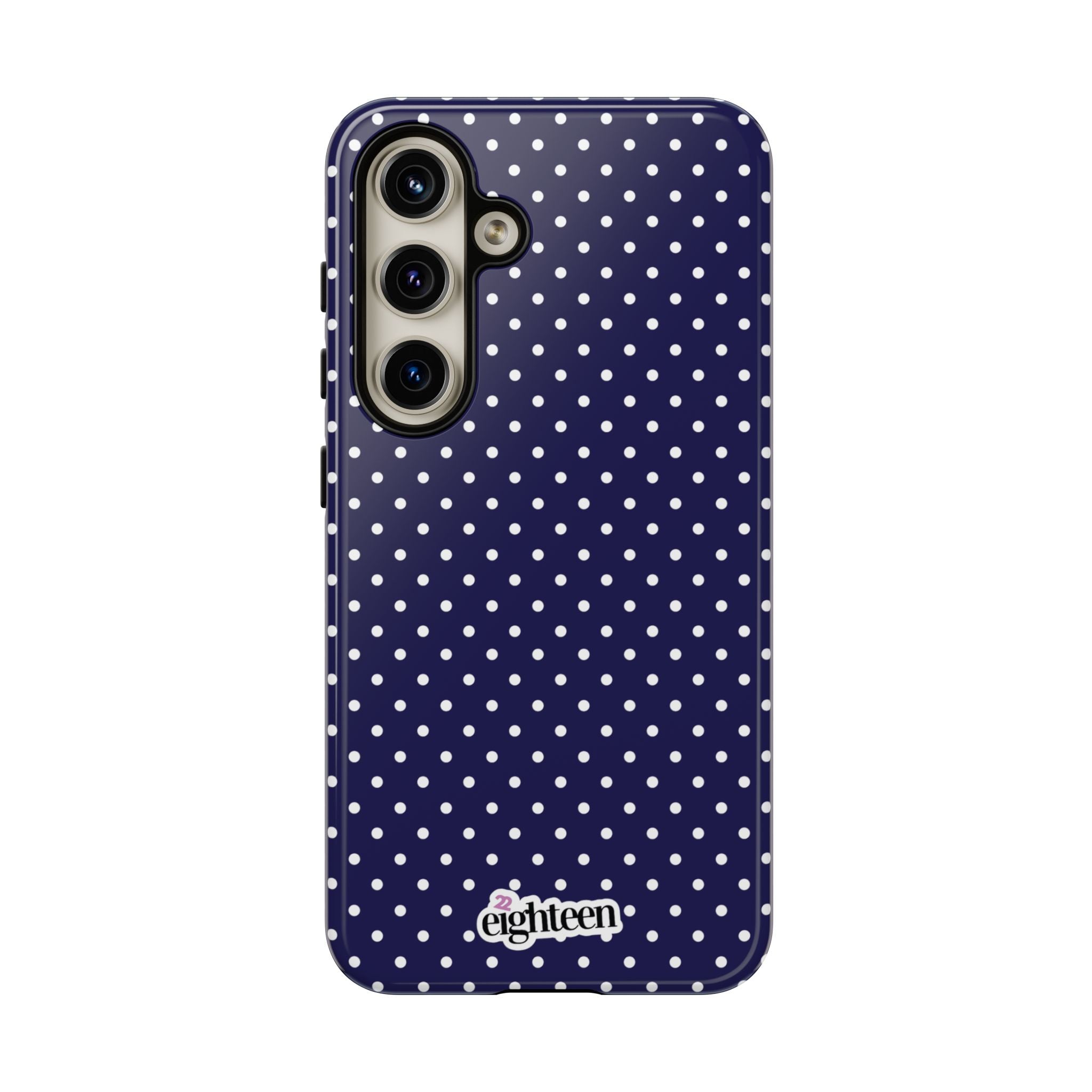 Deep Blue Dotty Tough Phone Case