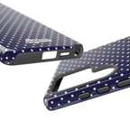 Deep Blue Dotty Tough Phone Case
