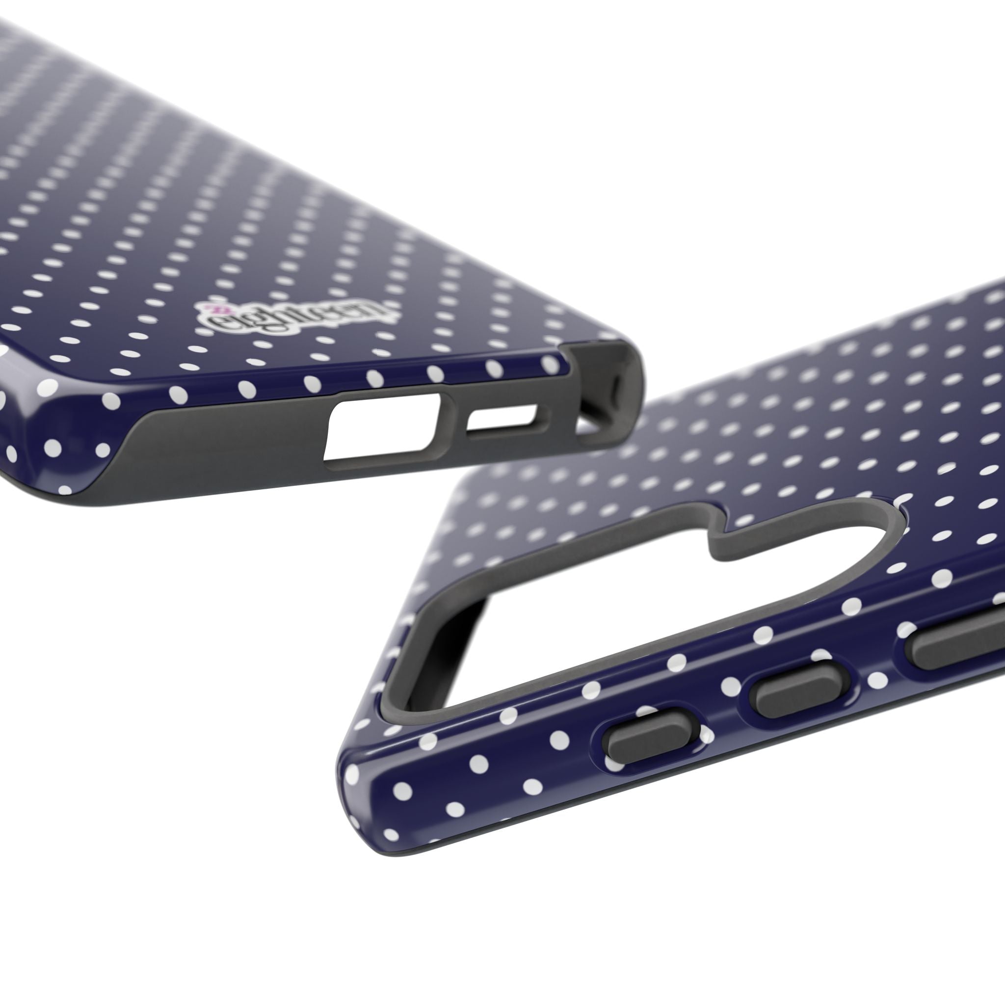 Deep Blue Dotty Tough Phone Case