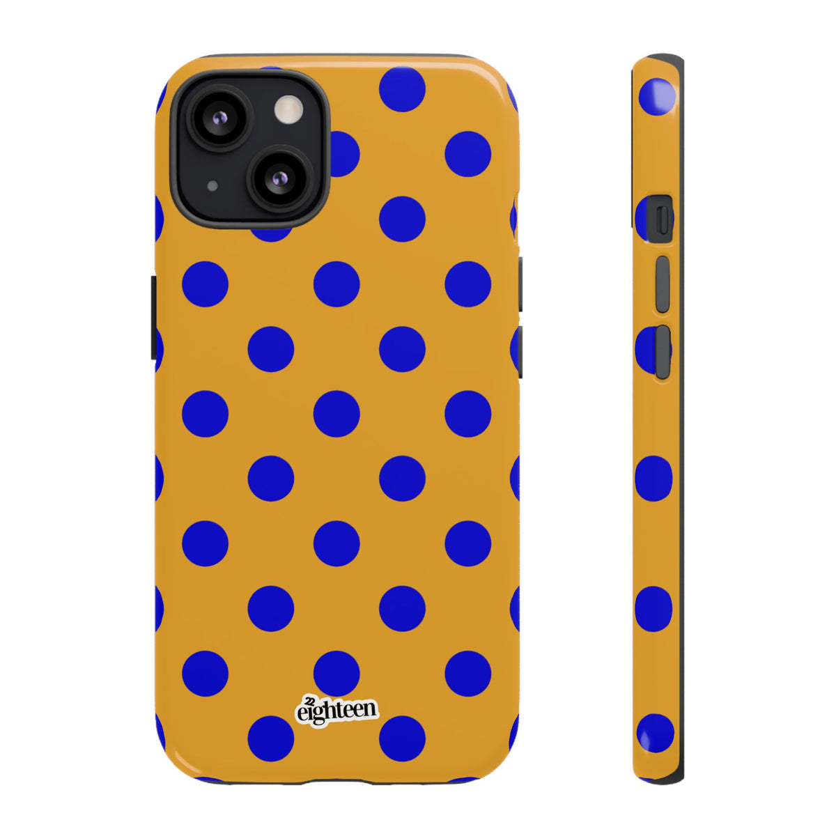 Royal Blue & Gold Dot Theory Phone Case