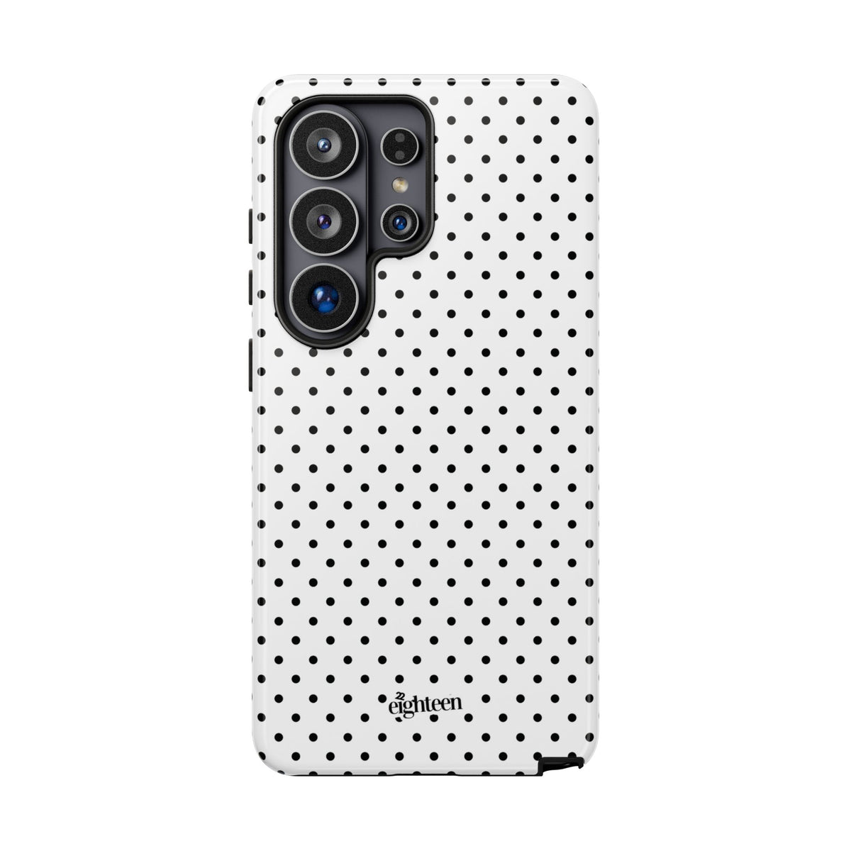 White Dotty Phone Case