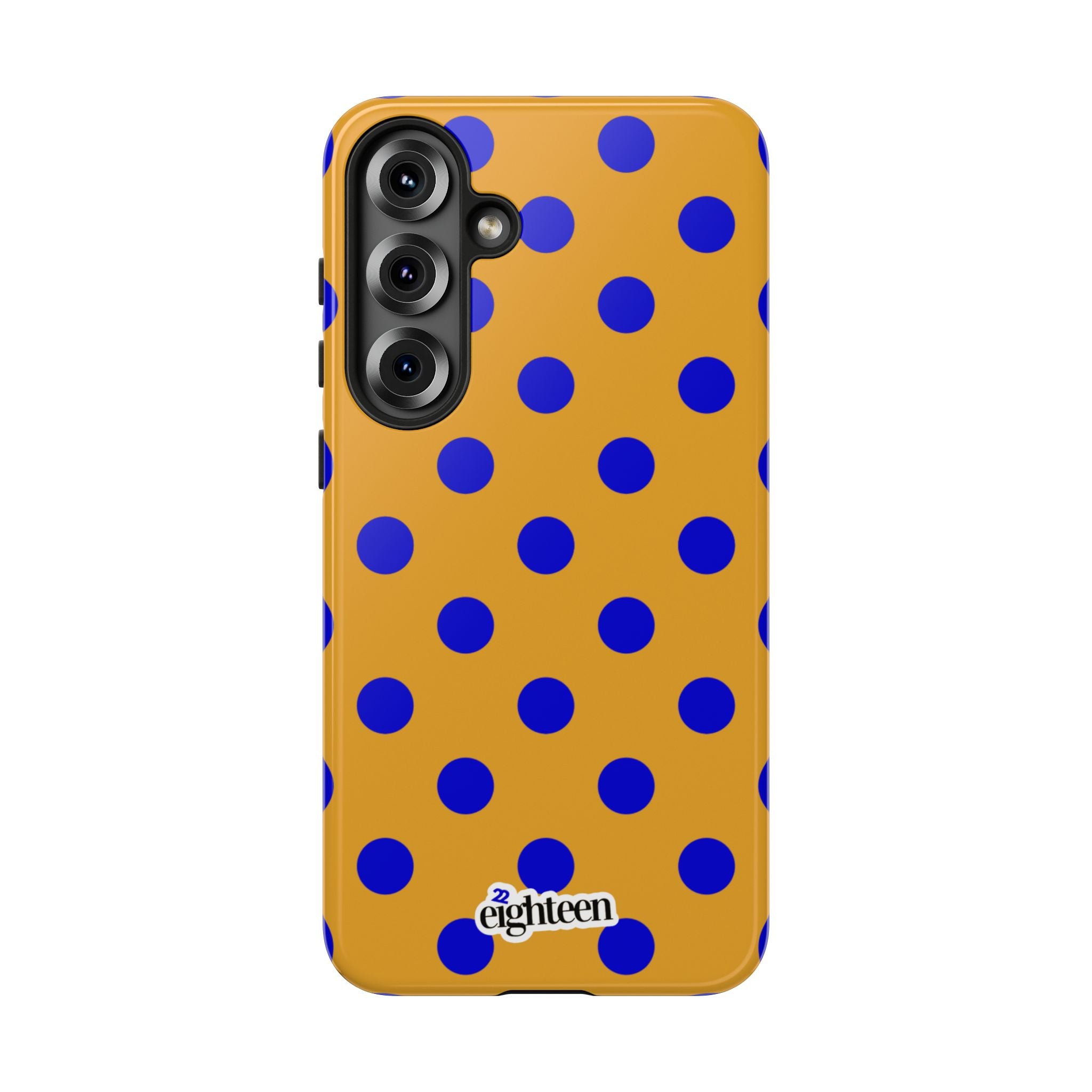 Royal Blue & Gold Dot Theory Tough Phone Case