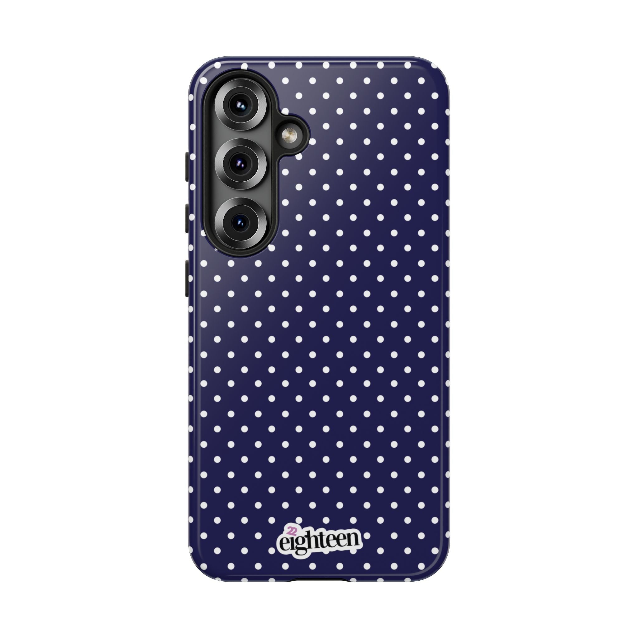 Deep Blue Dotty Tough Phone Case
