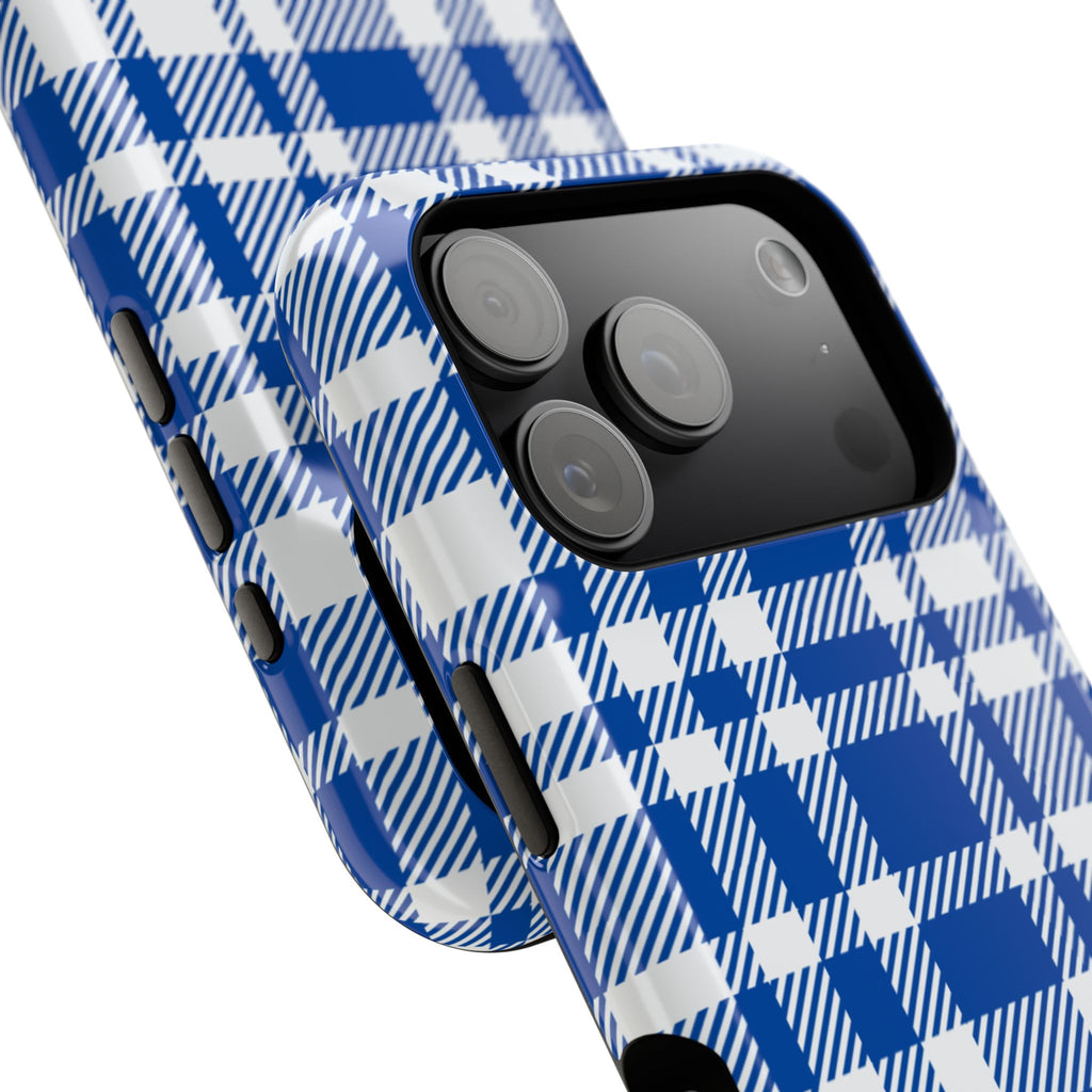 Royal Blue & White Interlude MagSafe Phone Case