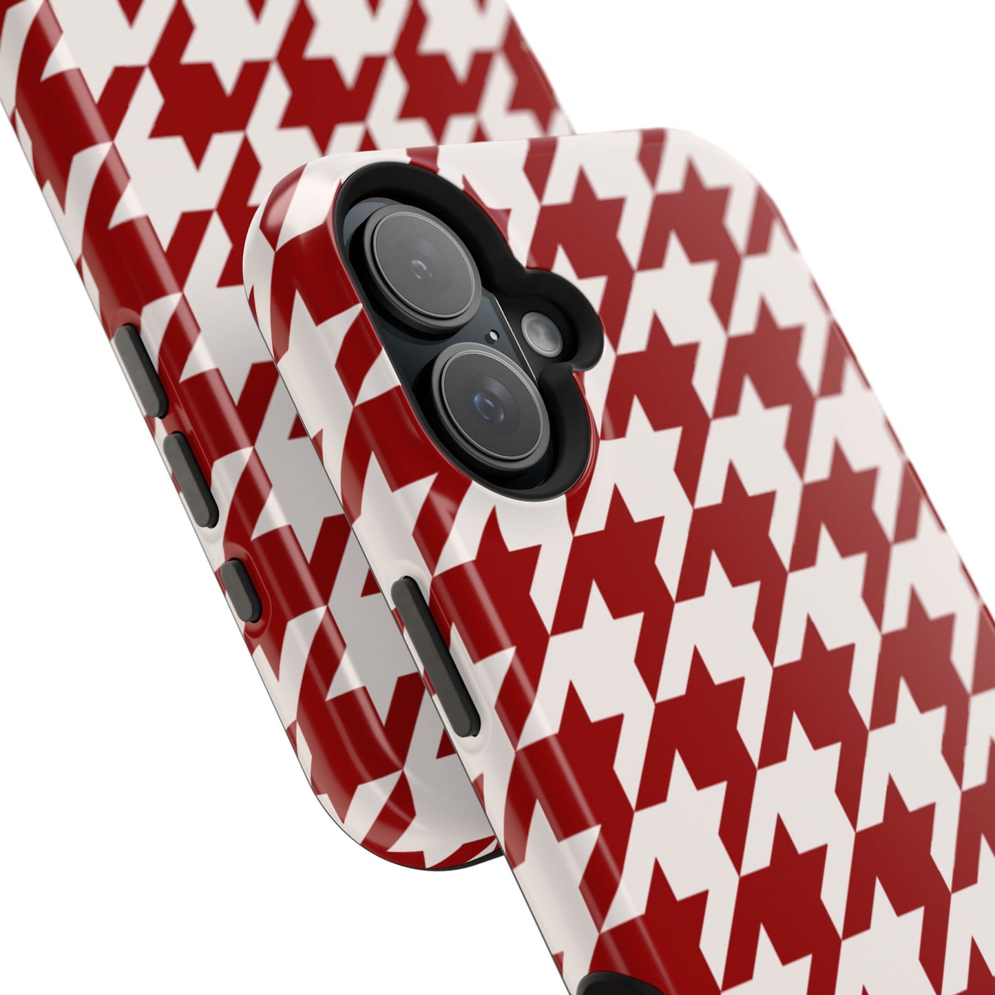 Crimson & Cream Sorority Houndstooth MagSafe Tough Case