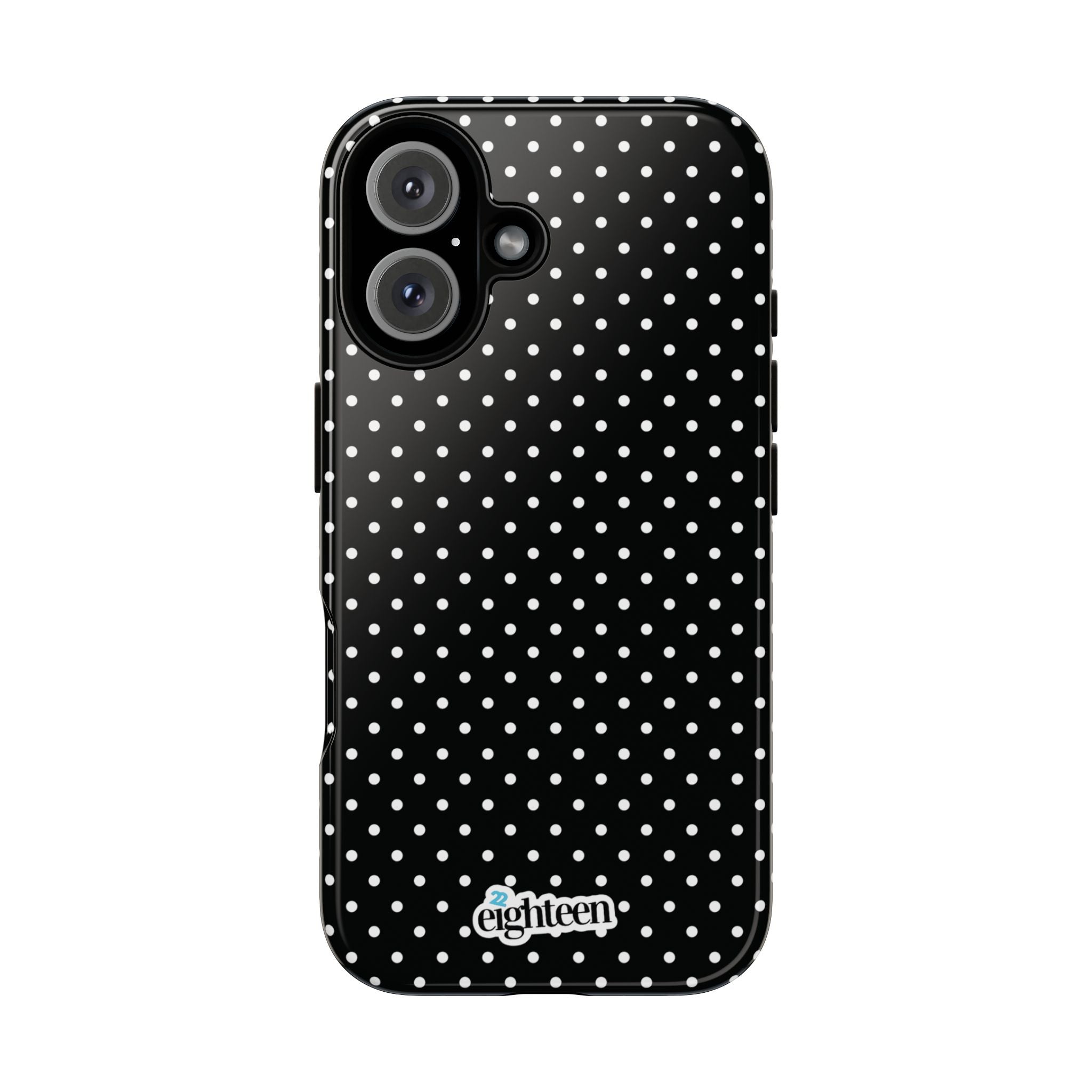 Black Dotty Tough Phone Case