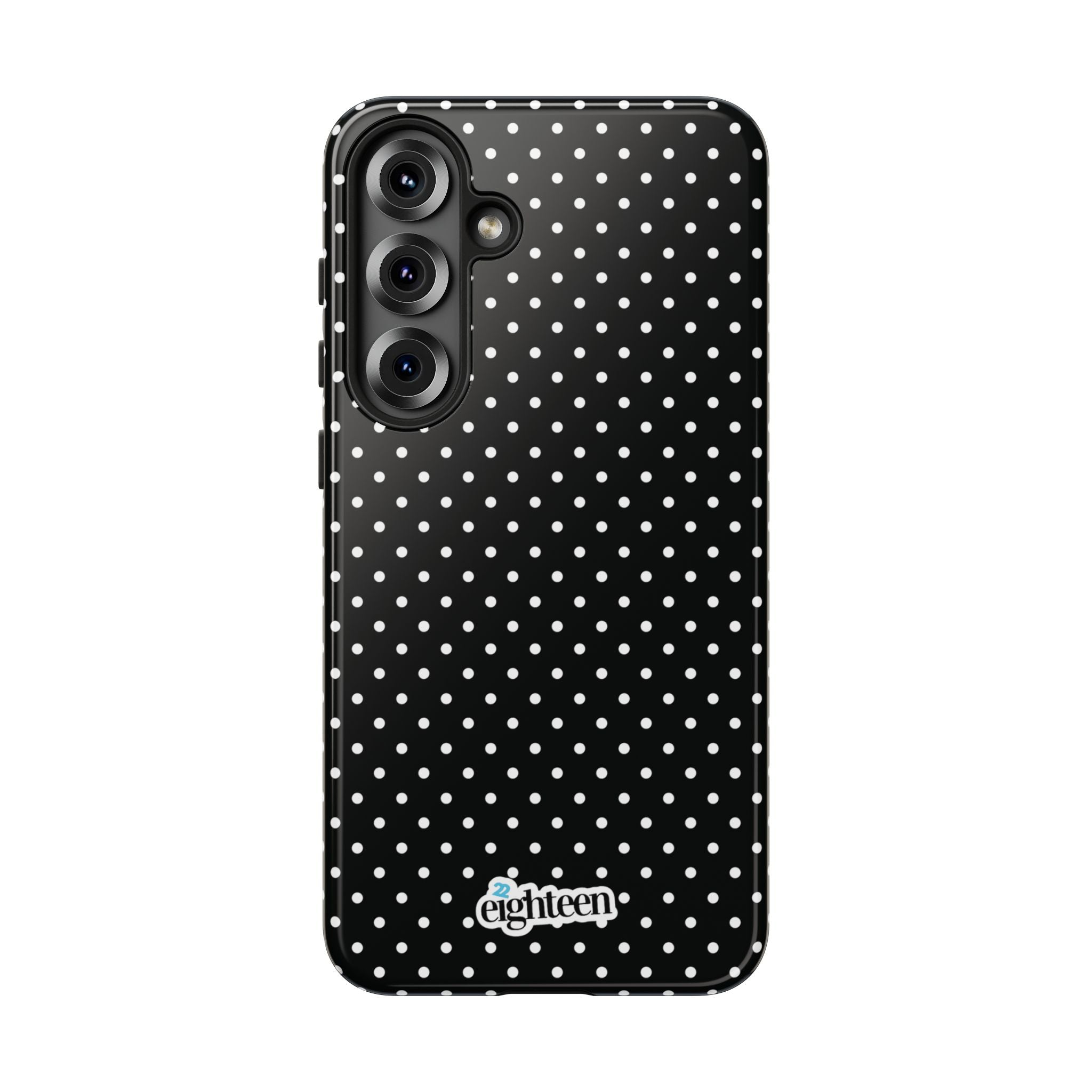 Black Dotty Tough Phone Case
