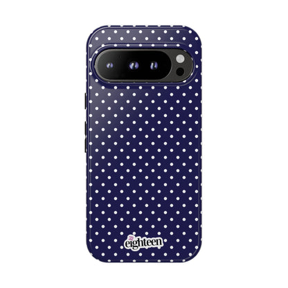 Deep Blue Dotty Tough Phone Case