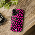 Black + Pink Poppy MagSafe Tough Case