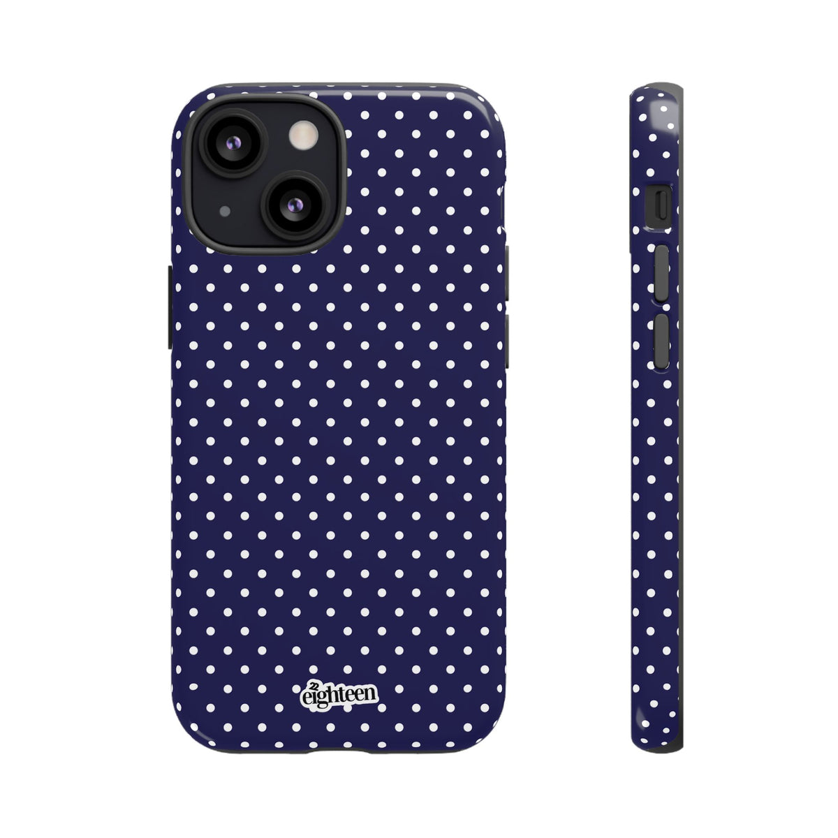 Deep Blue Dotty Phone Case