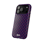 Night Blue & Burgundy Dot Theory MagSafe Phone Case