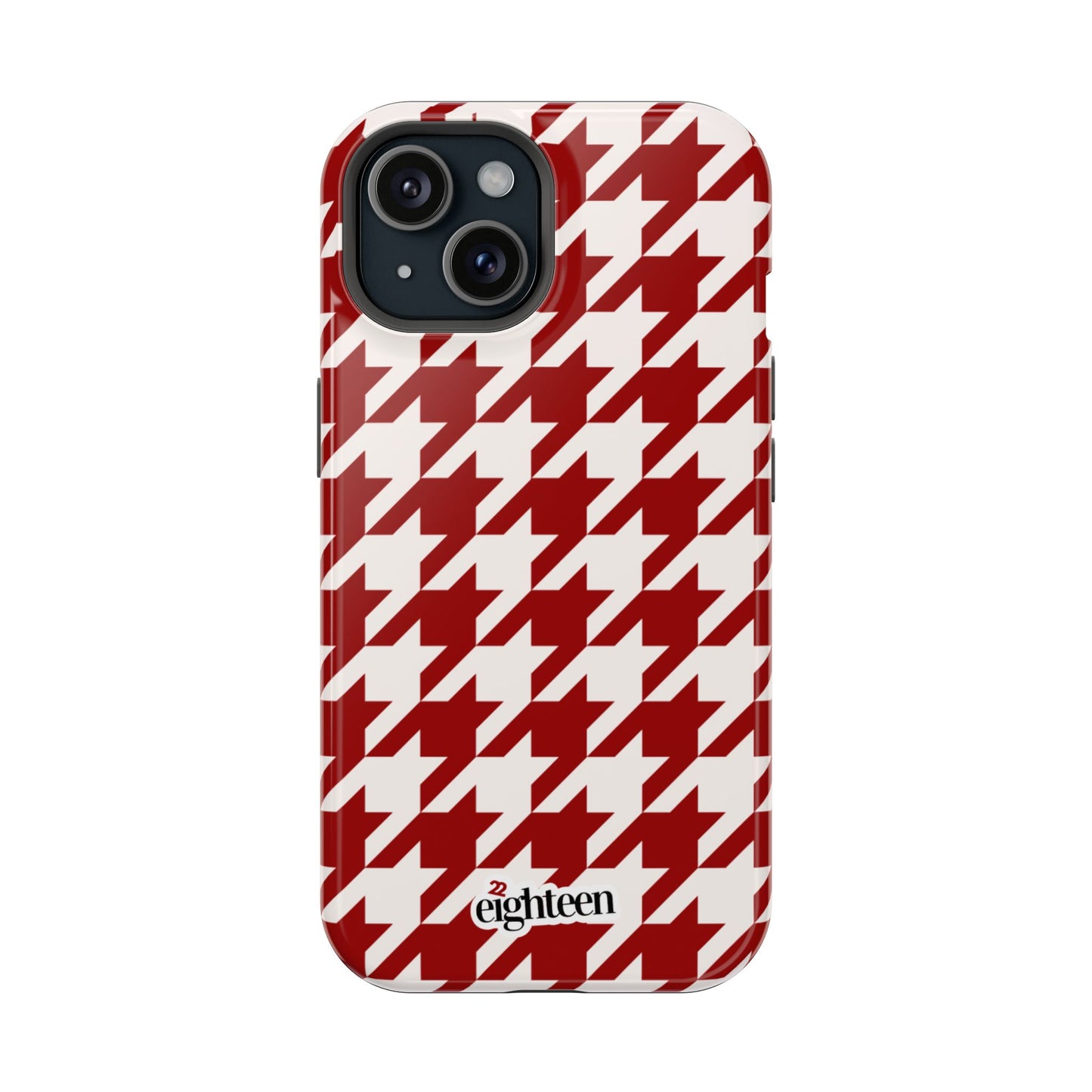 Crimson & Cream Sorority Houndstooth MagSafe Tough Case