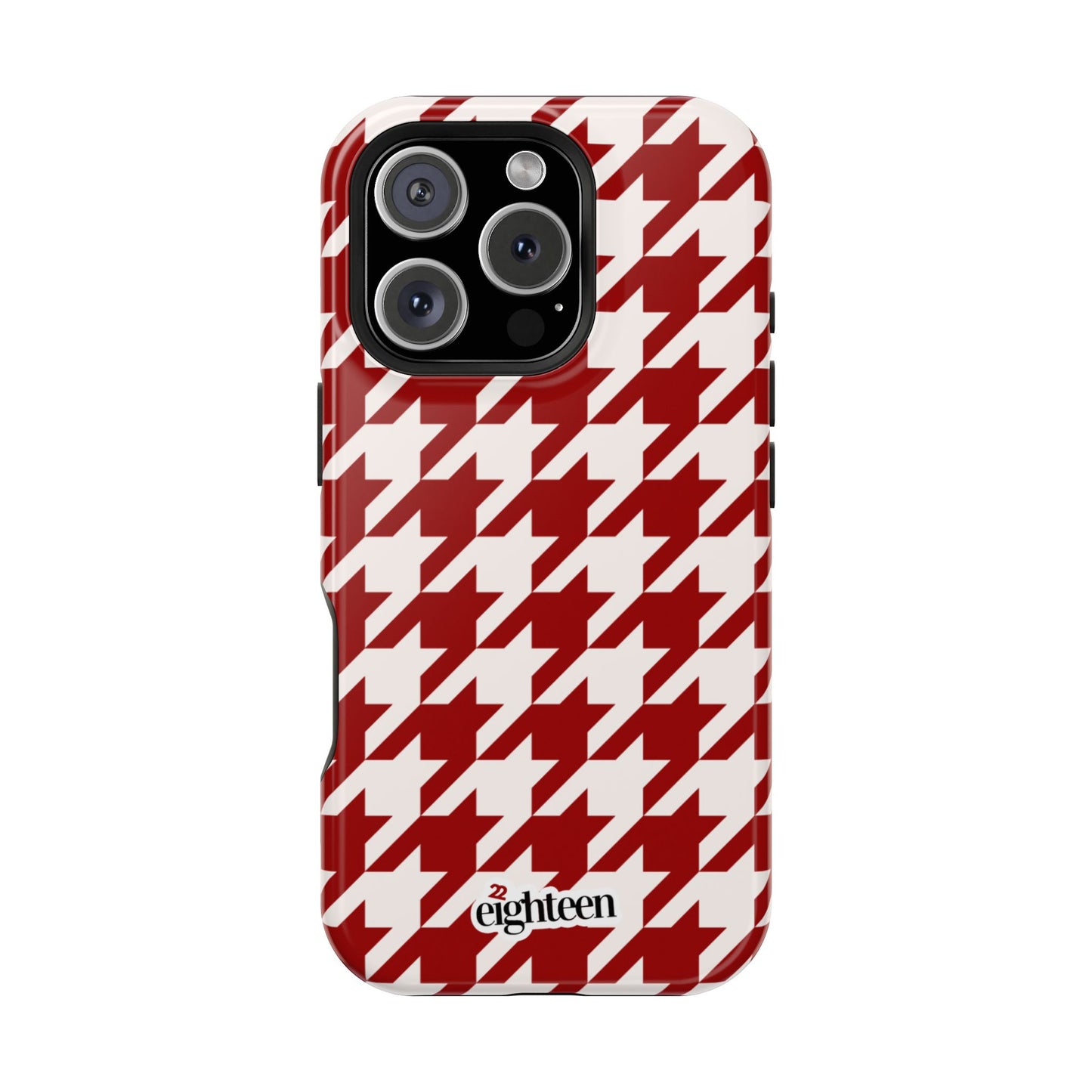 Crimson & Cream Sorority Houndstooth MagSafe Tough Case