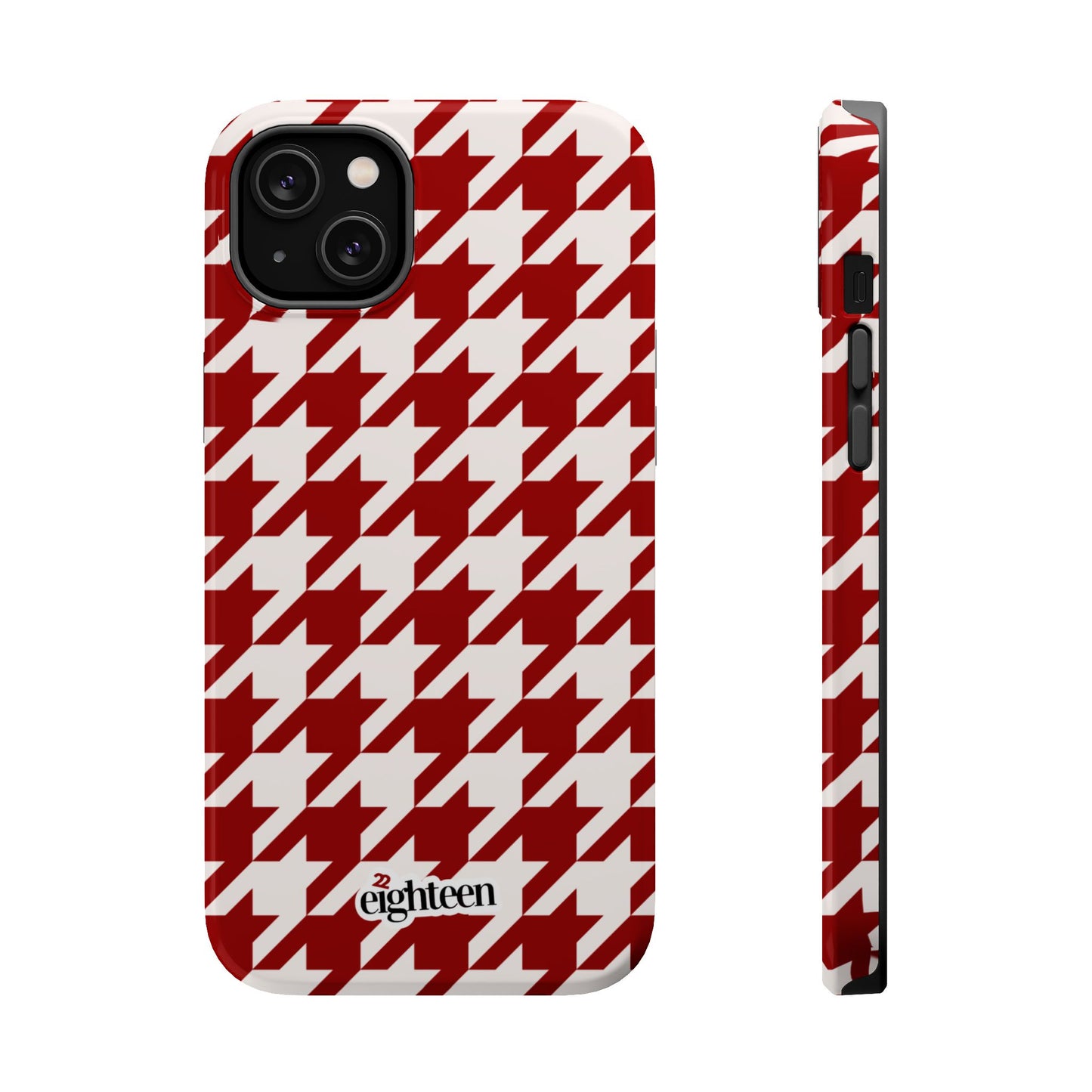 Crimson & Cream Sorority Houndstooth MagSafe Tough Case