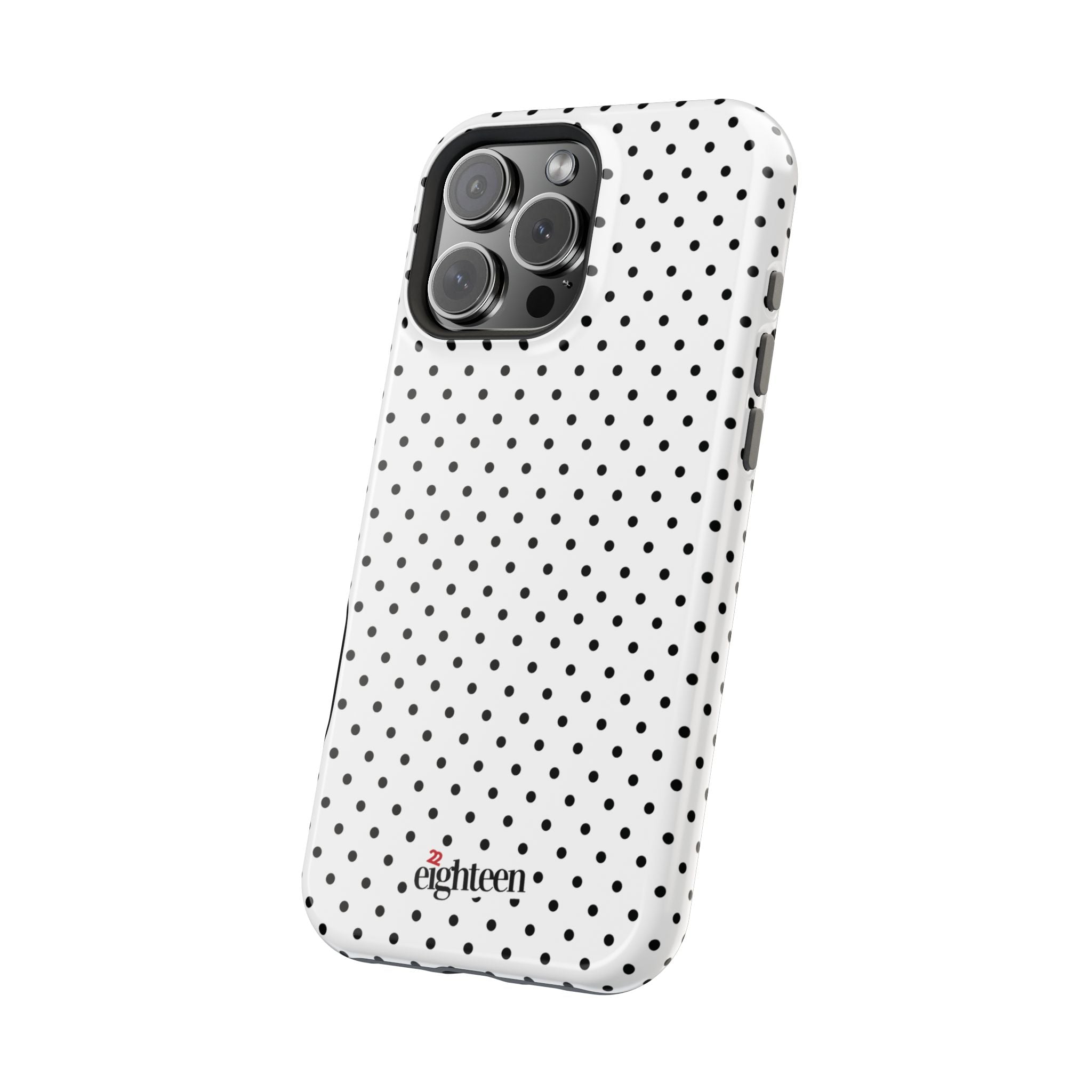 White Dotty MagSafe Phone Case