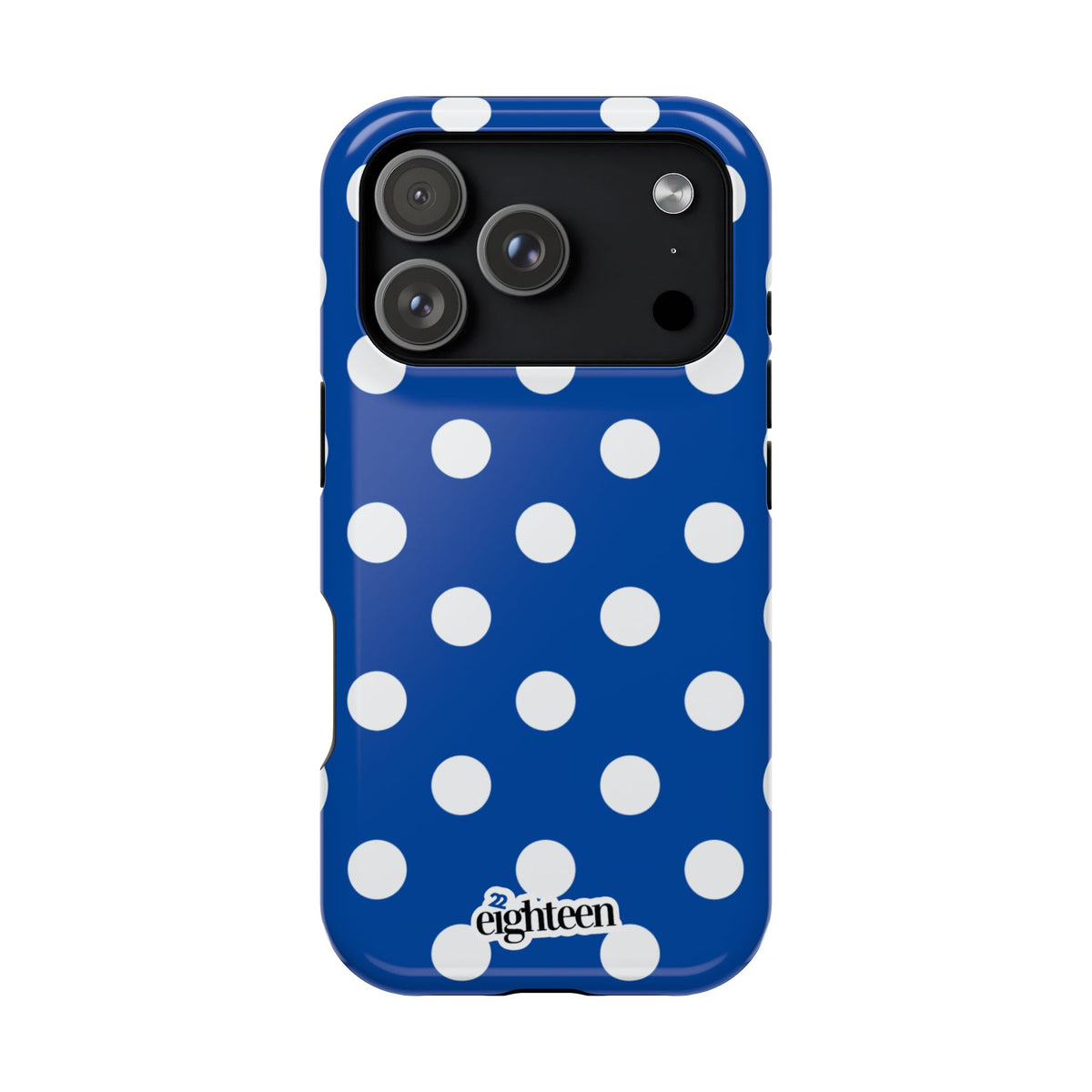 Royal Blue & White Dot Theory MagSafe Phone Case