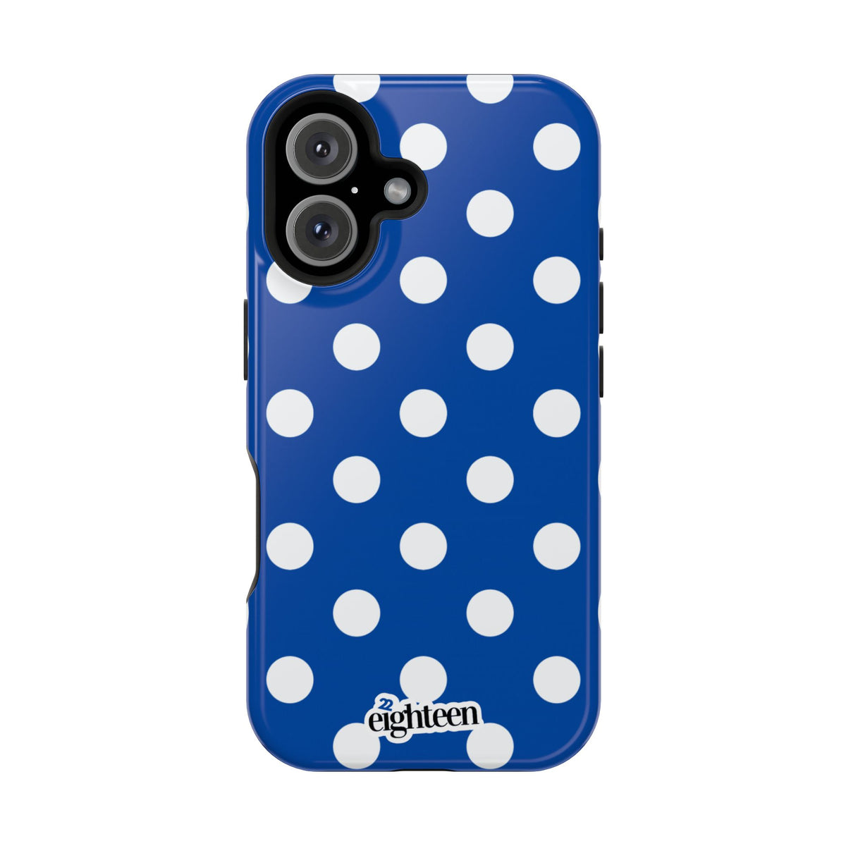 Royal Blue & White Dot Theory MagSafe Phone Case